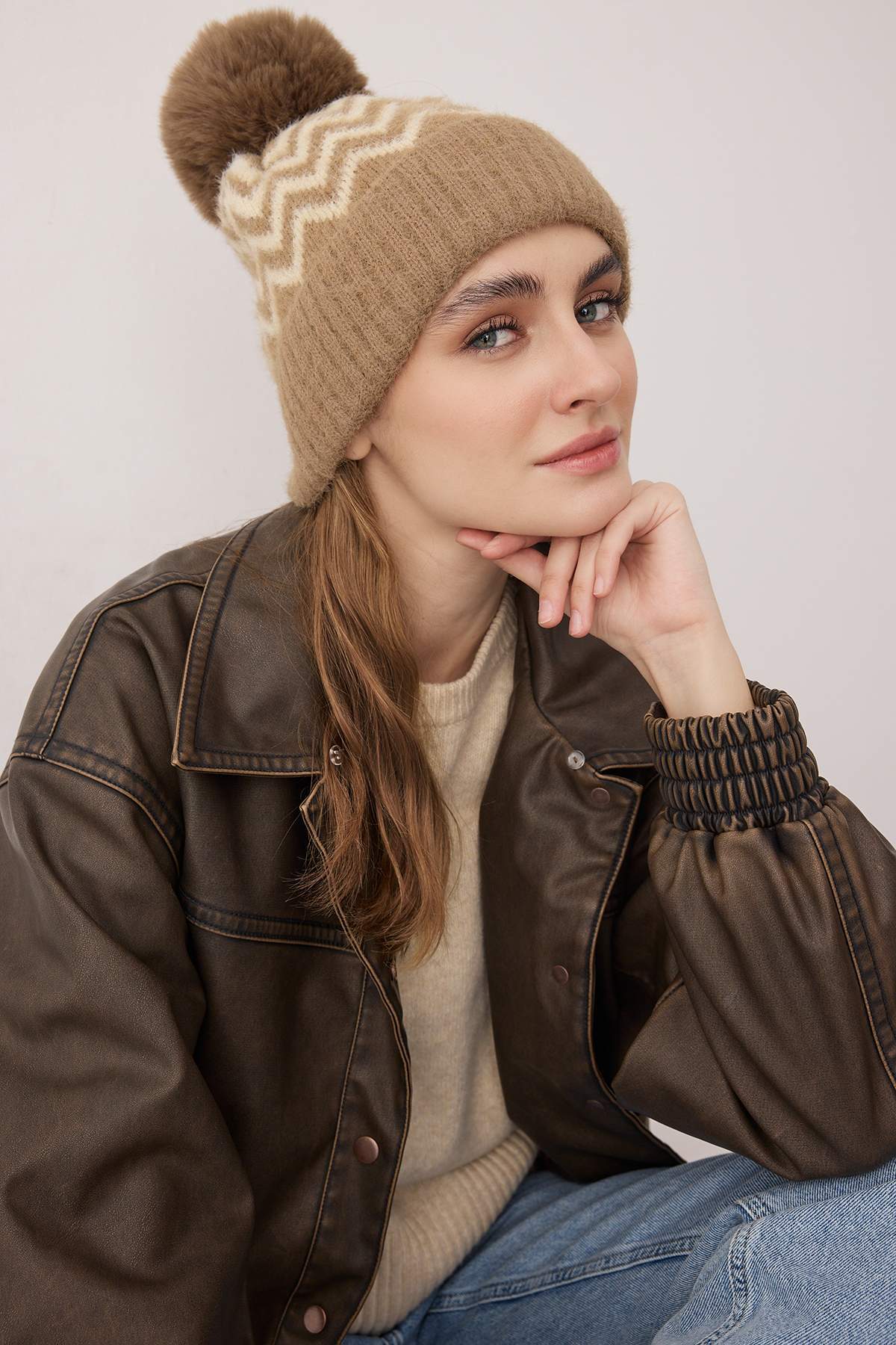 Trendyolmilla Camel Kadın Bere TWOAW26BR00003