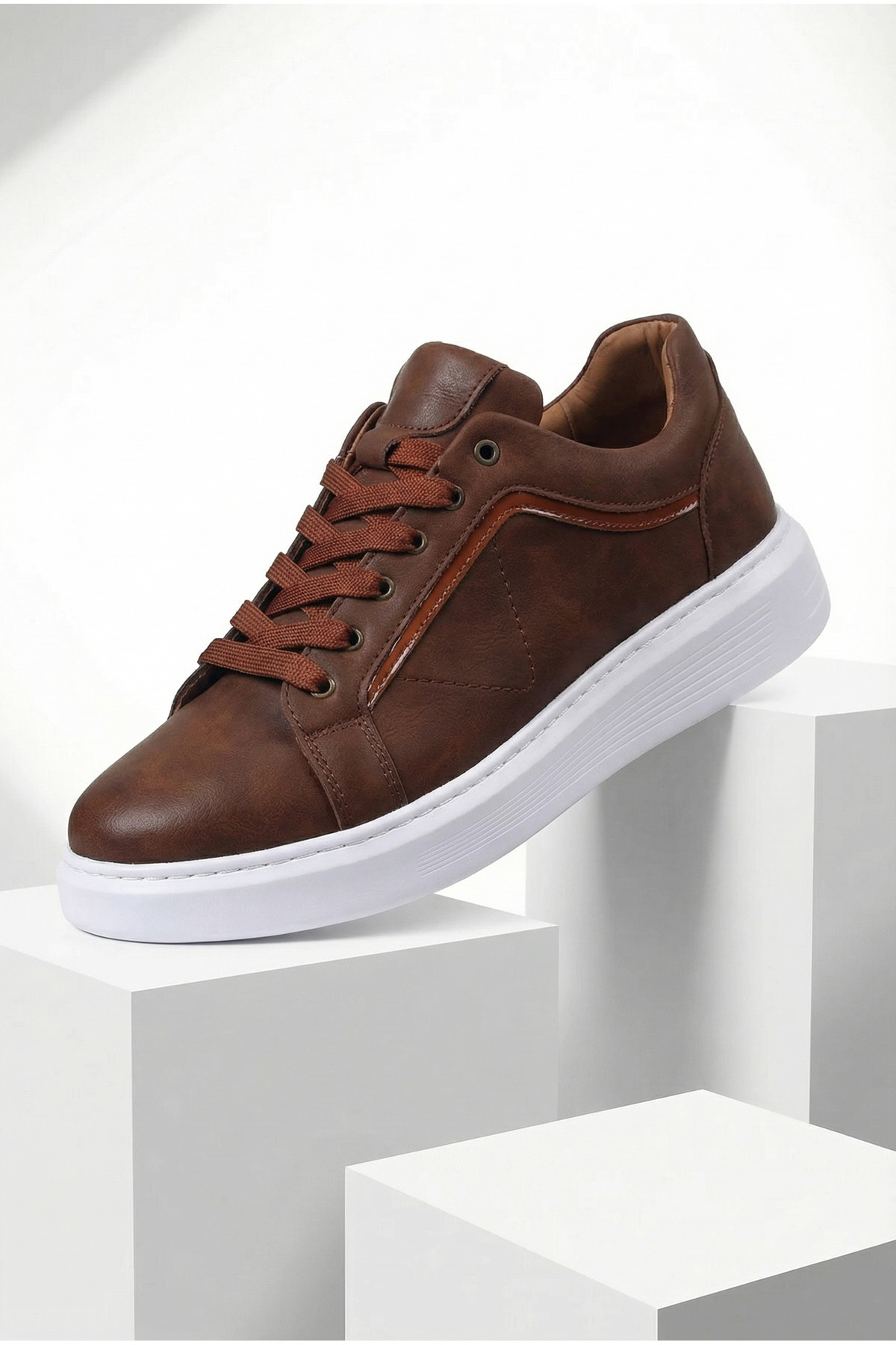 Men's Sports Shoes Casual Sneaker Soft Tan Color Orthopedic Sole M801