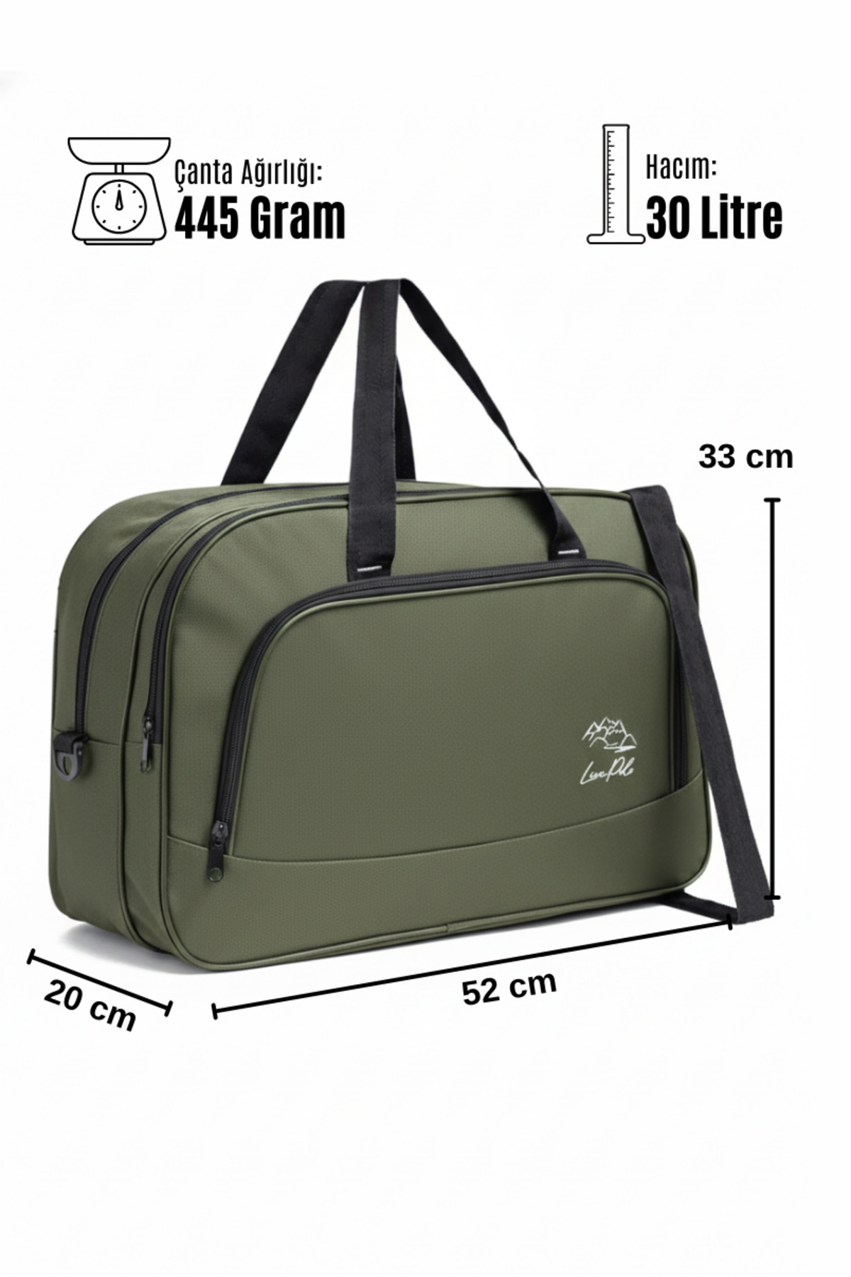 Fiyaka  Nil-01 Unısex Havlu Kumaş Hostes Valiz Seyahat Tatil Spor Hastane Çok Gözlü El Ve Omuz Çantası Kabin - Görsel 5