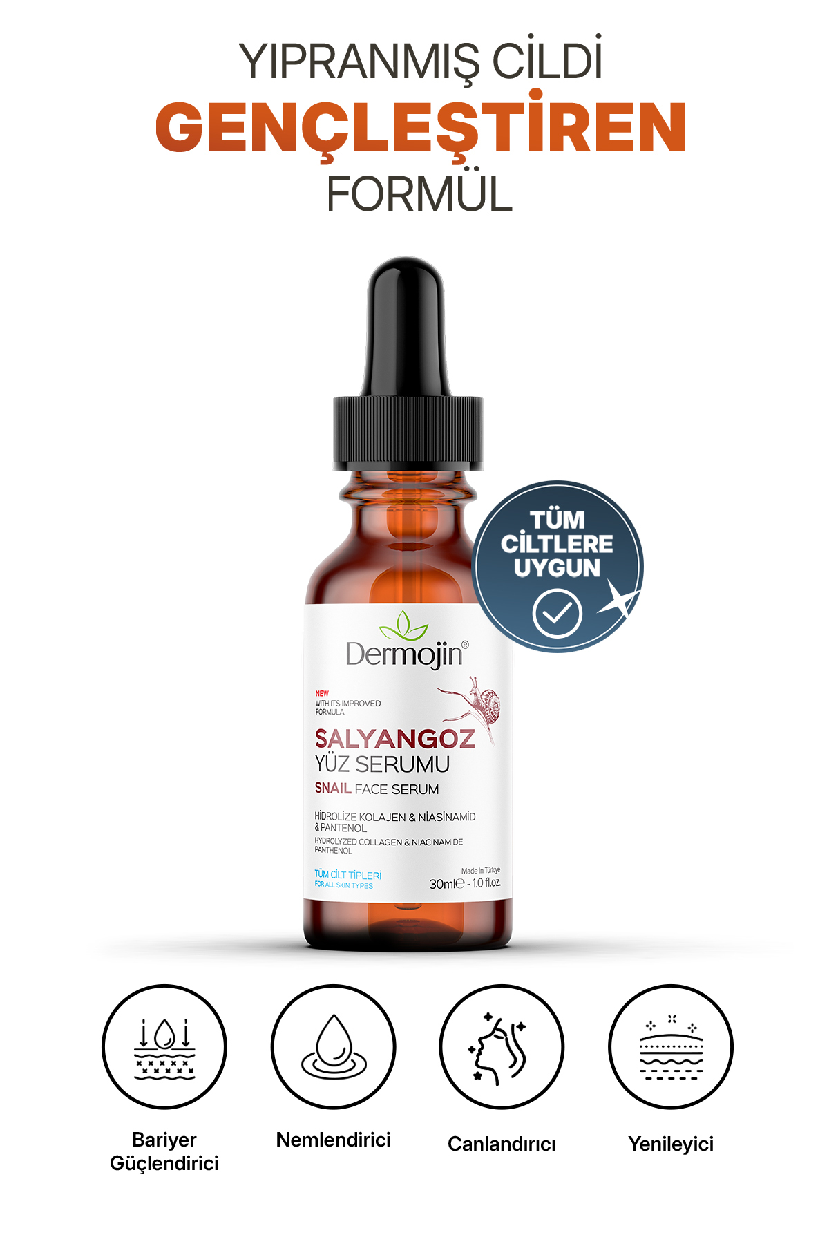 Kırışıklık Karşıtı Ve Onarıcı Salyangoz Serumu 30 ml — DSY100