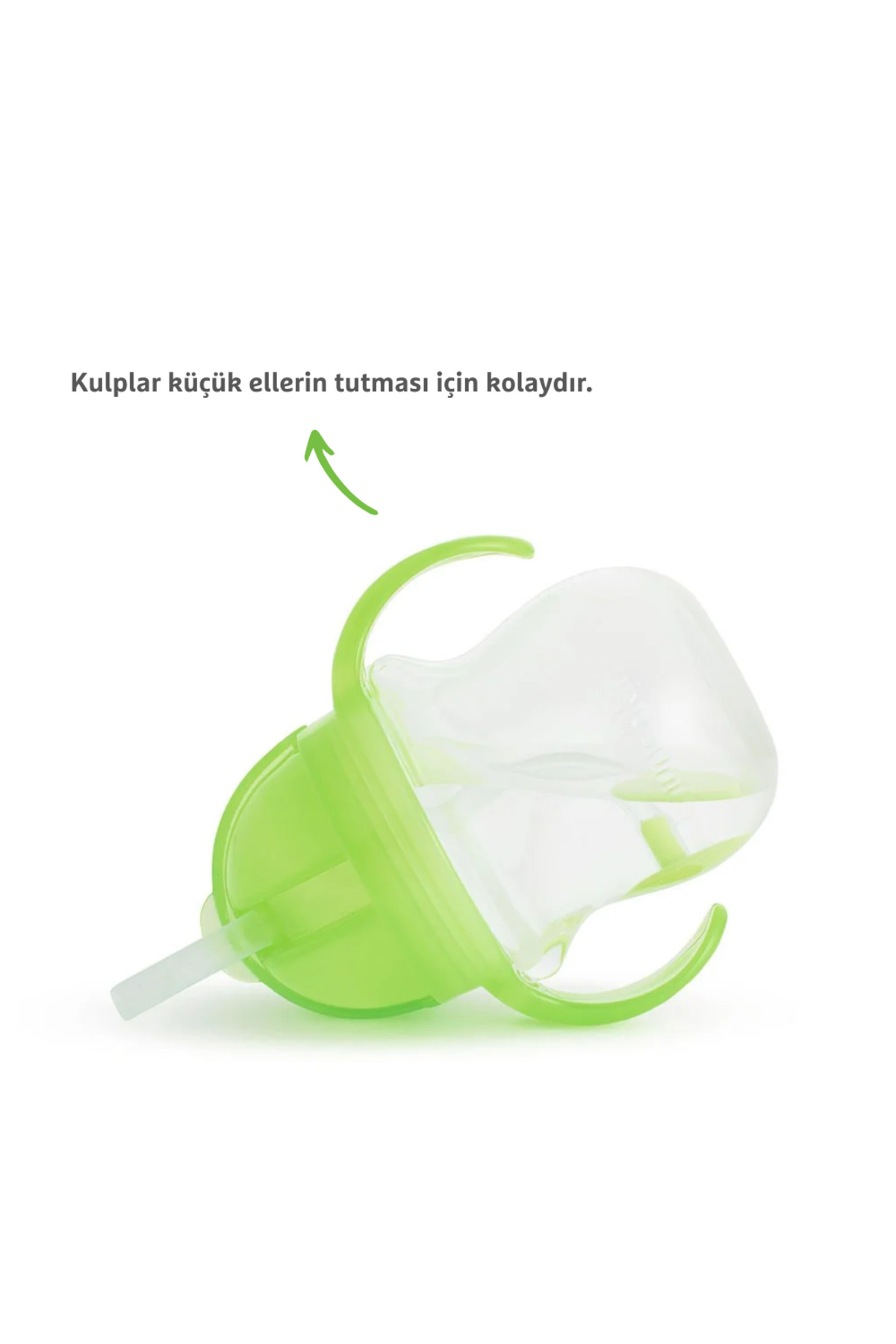 Munchkin Tıklama Kilitli Uçlu Pipetli Alıştırma Bardağı, 6ay , 207ml, Yeşil, 1 Adet fotoğrafı 2 (önizleme)