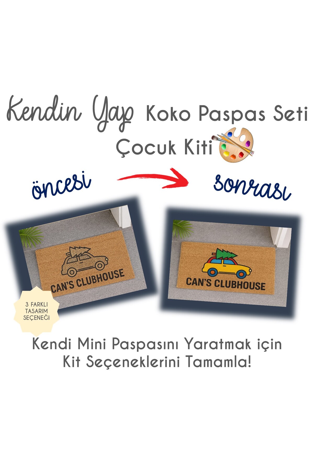 ست نقاشی با مپ برای کودکان مدل ۲ خودرو - کیت فعالیت هنری دست‌ساز و سرهم‌کردنی - خودتان انجام دهید