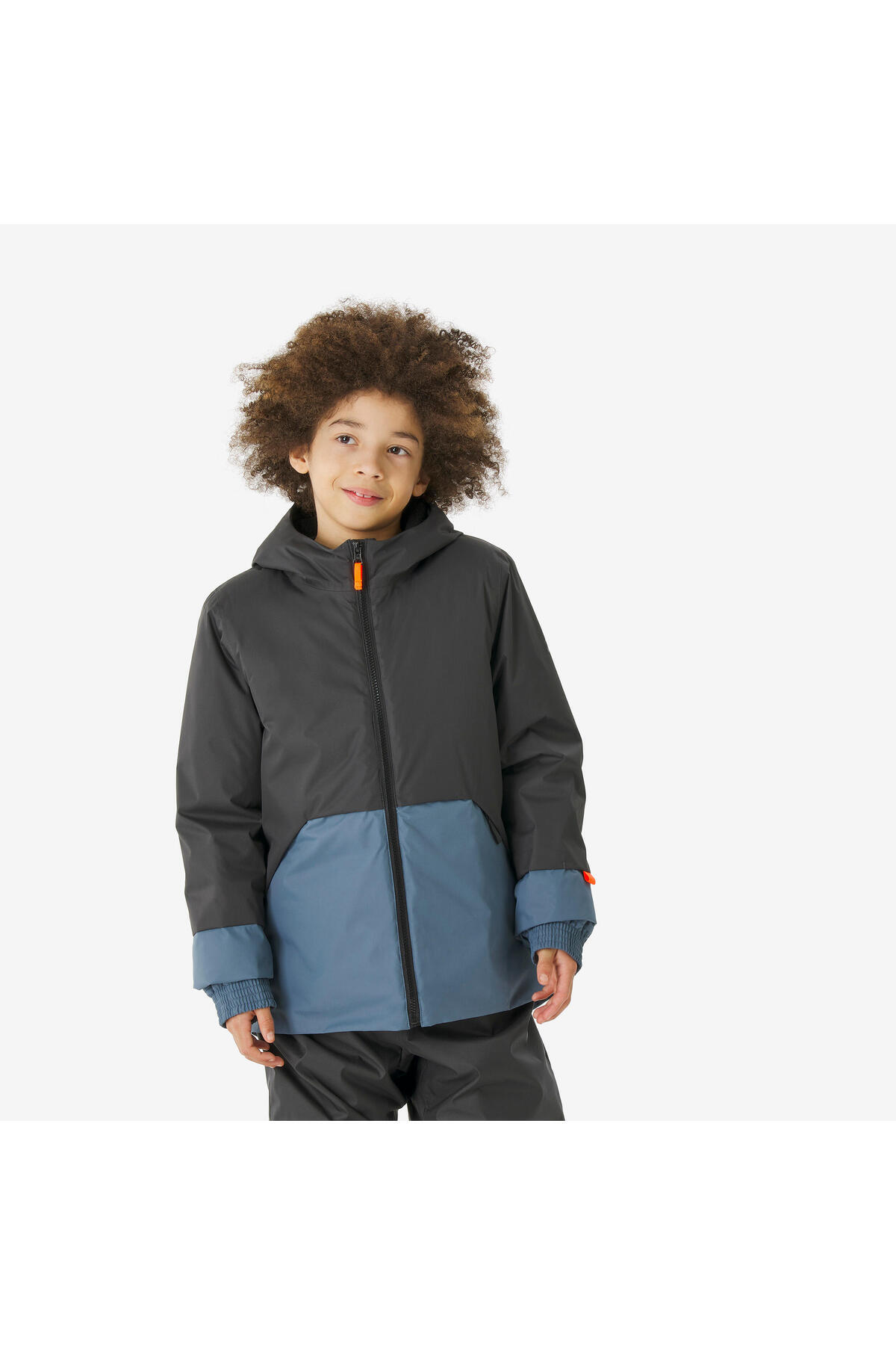 دکاتلون کاپشن اسکی بچه‌گانه Wedze - 5-15 سال - آبی/خاکستری - SKI100