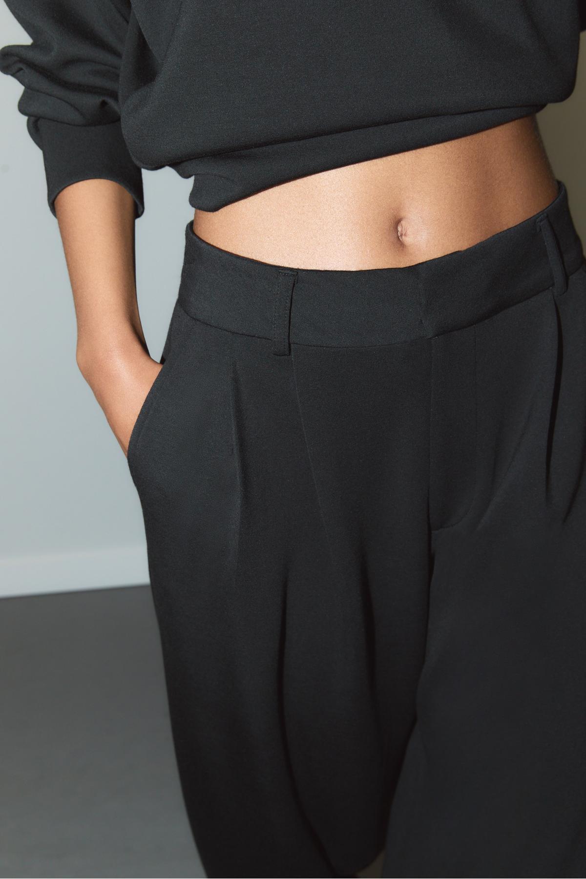 Stradivarius  Yumuşak Dokulu Şık Pantolon - Görsel 4