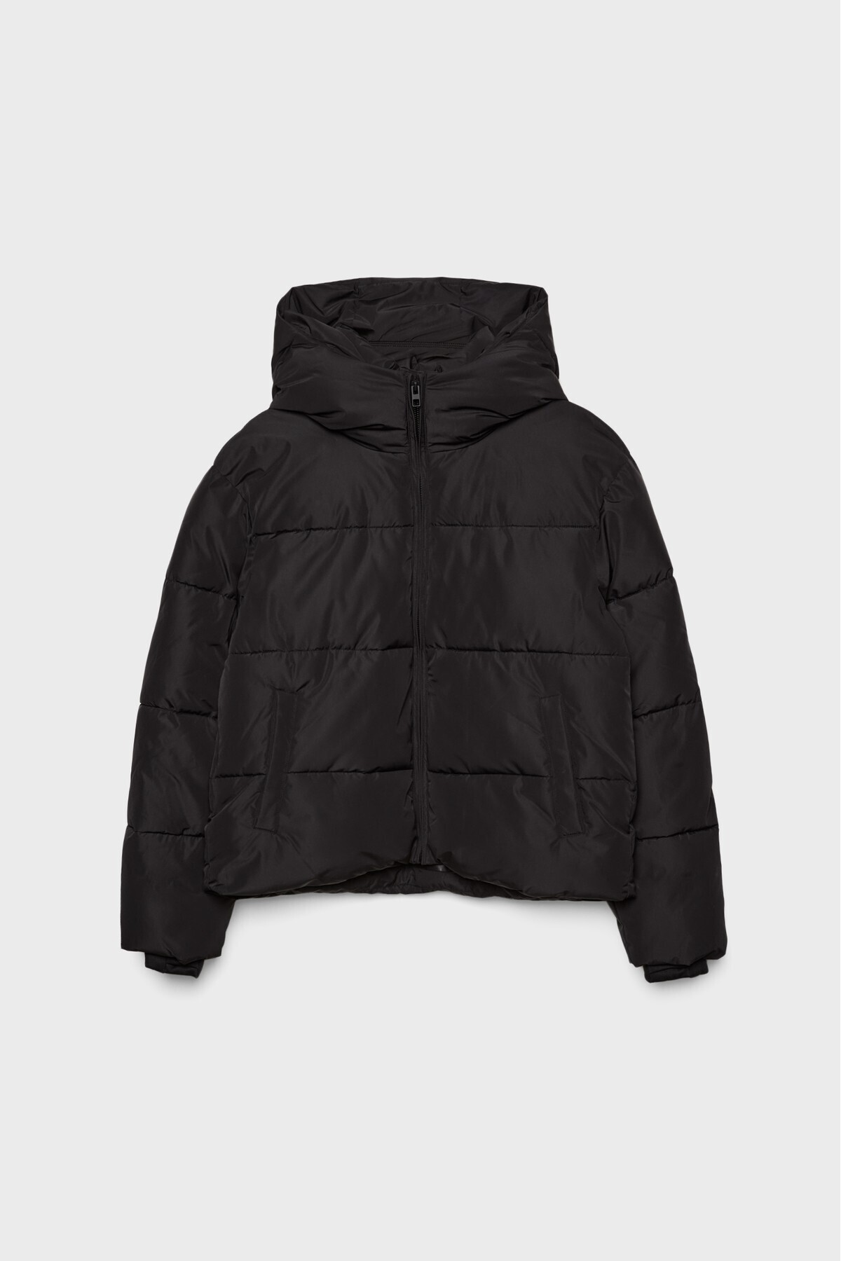 Stradivarius  Basic kapüşonlu şişme mont - Görsel 7