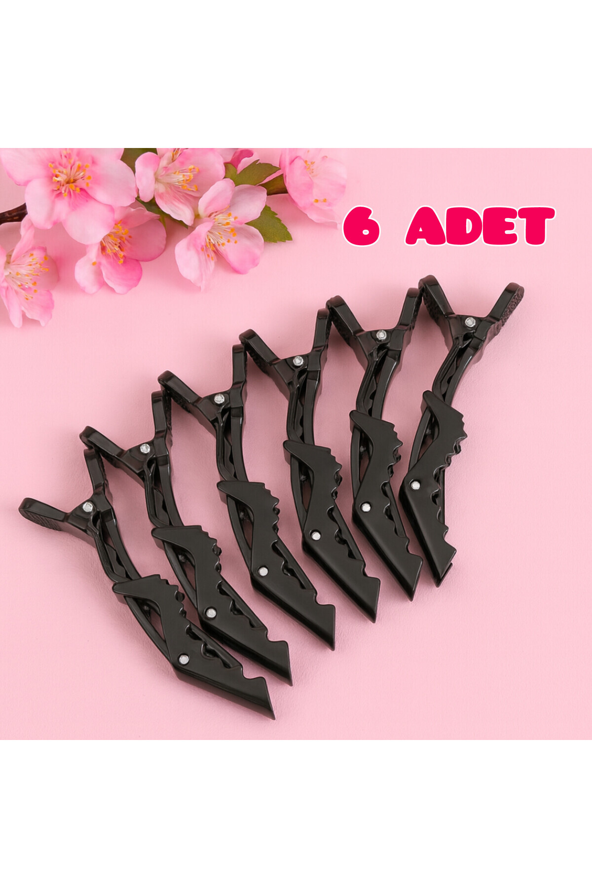 irtihal 6 Adet Plastik Dalga Pensi Kuaför Saç Pensi - Dragon Fön Pensi