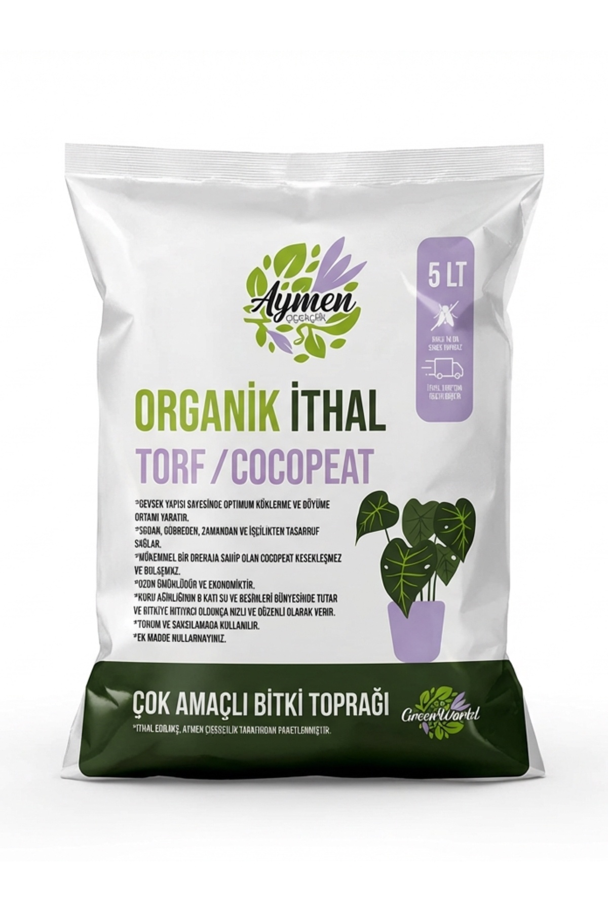 5 Liters Imported Peat Cocopeat Pumice Stone Special Mixture Potted Mortar Plant Soil - Kokopit