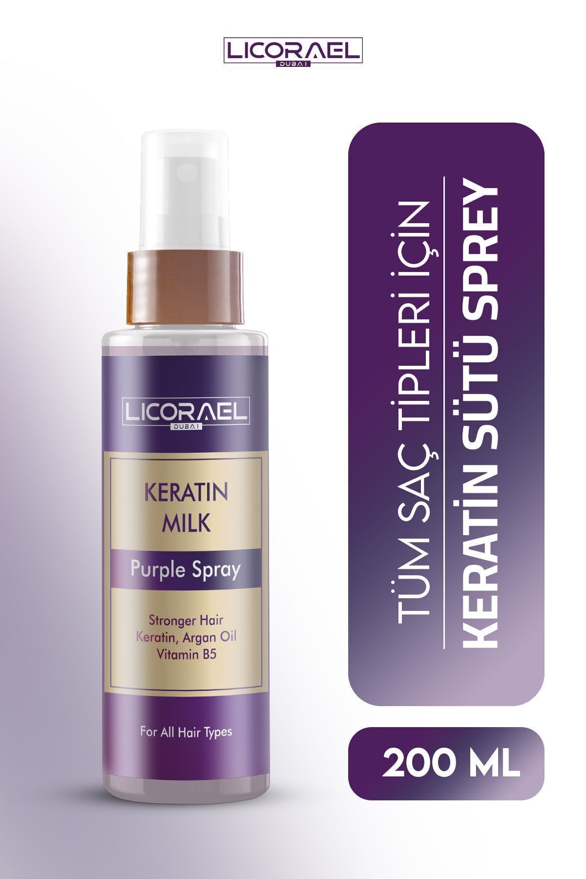 Keratin Sütü Argan Yağlı ve Vitamin B5 Terapisi 200 ML