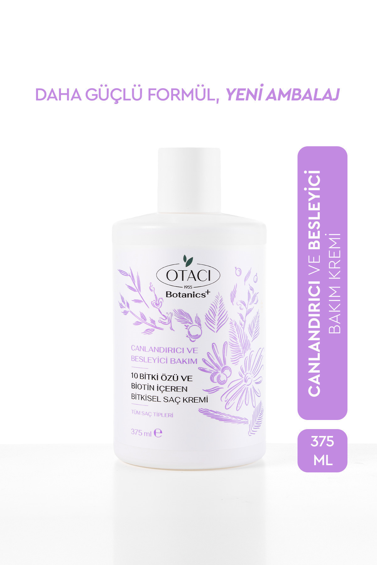 Otacı Botanics+ Canlandırıcı & Besleyici Bakım - 10 Bitki Özü ve Biotin İçeren Bitkisel Saç Kremi — 121446