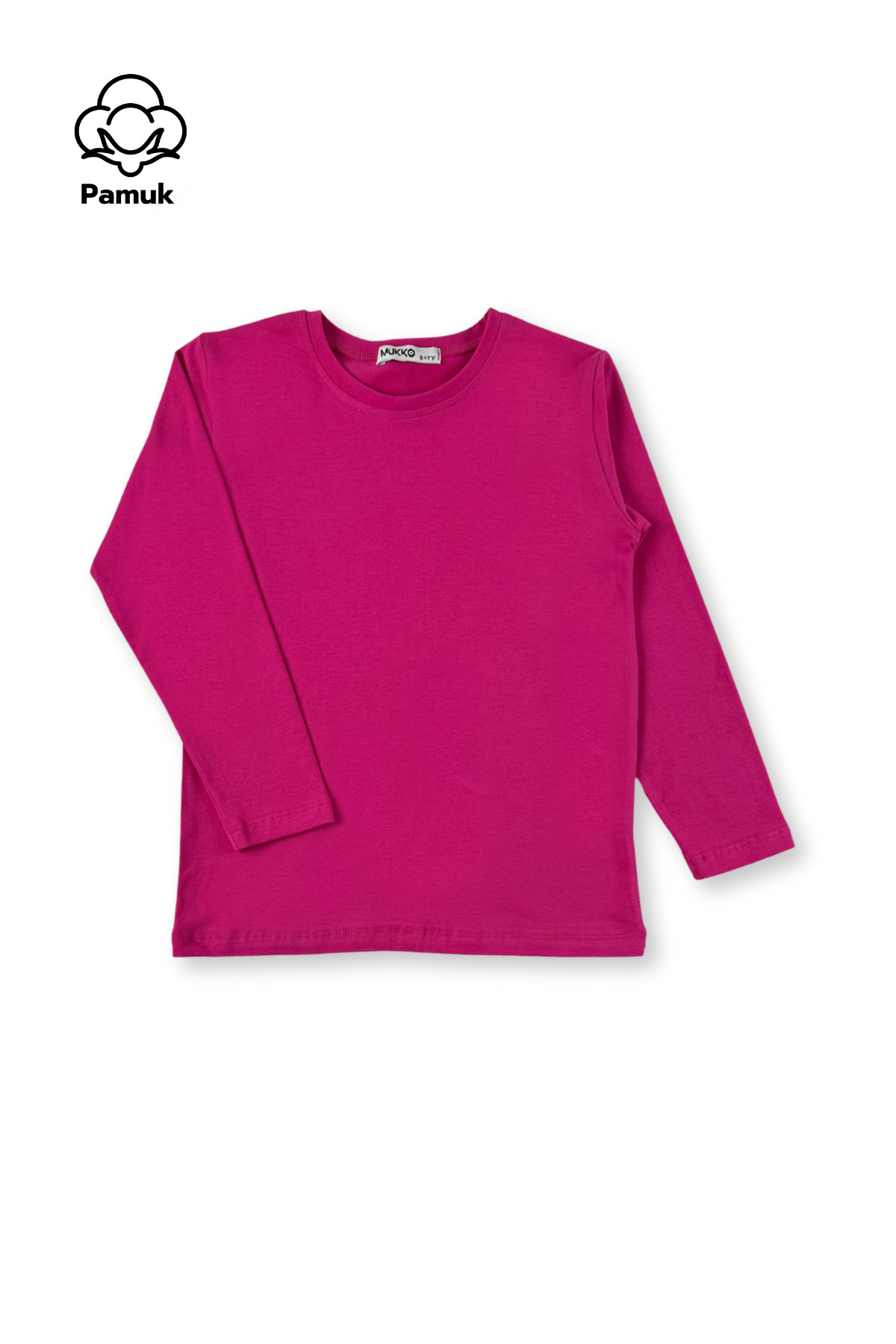 MK Mukko Kids Kız Erkek Çocuk 6'Lı Set Düz Basic Mevsimlik Pamuklu Üst Badi T-shirt fotoğrafı 7 (önizleme)