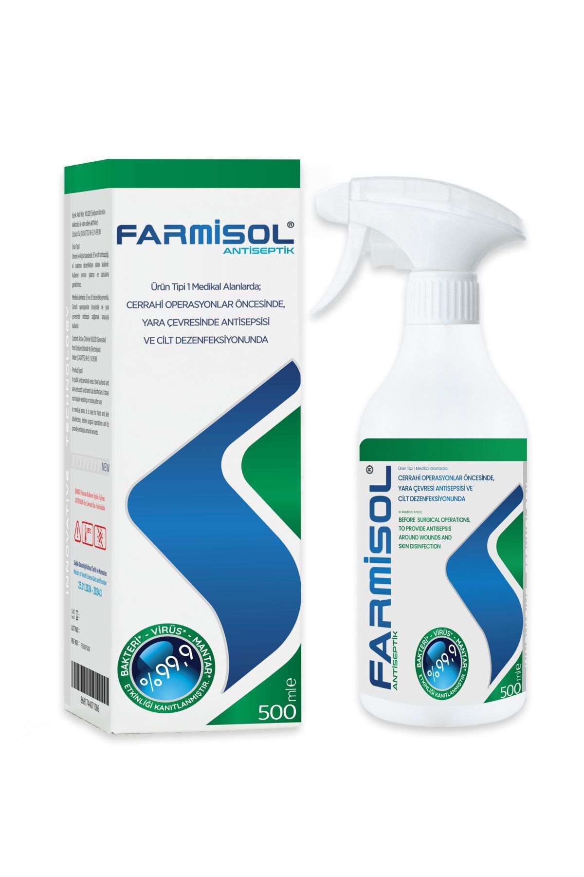 Farmisol Antiseptik 500 ml - Dezenfektan - Fiyatı, Yorumları