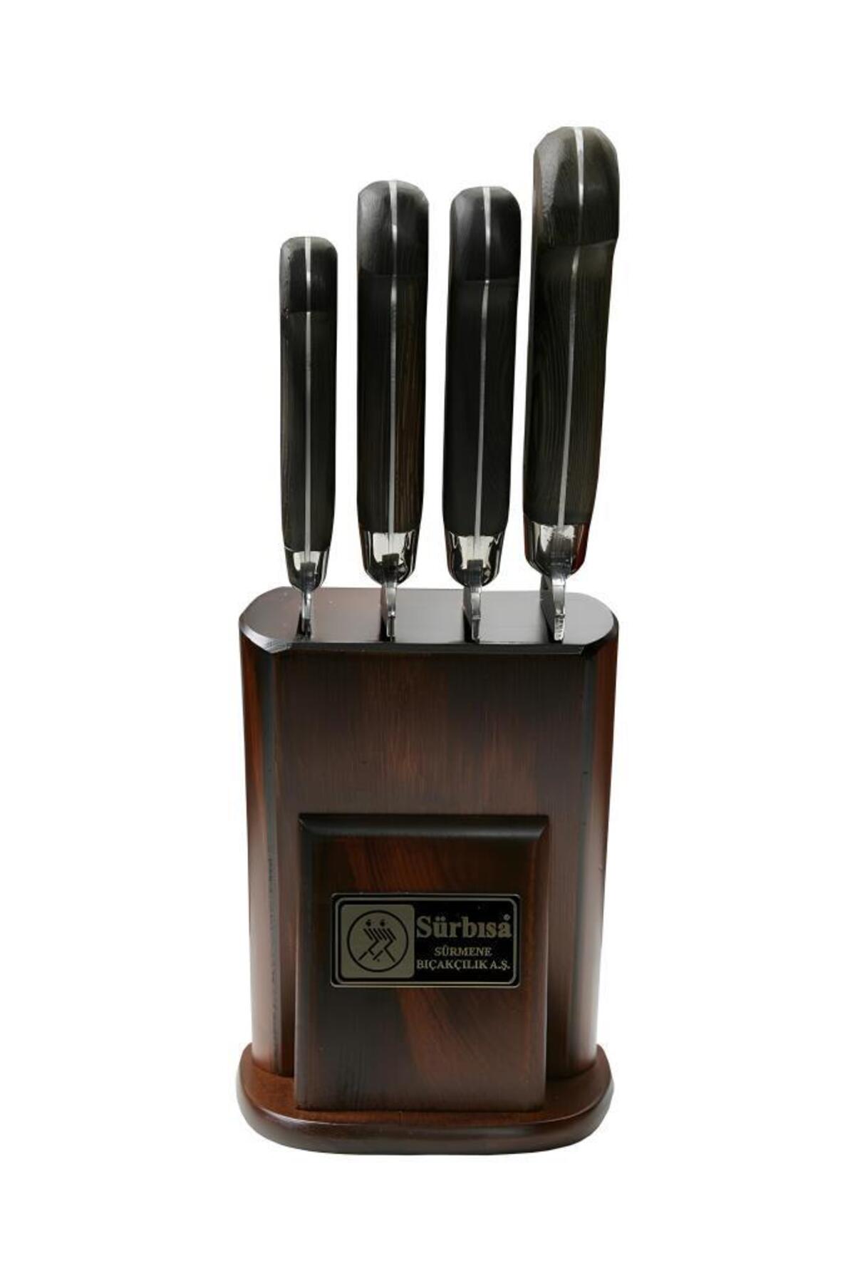 5-Piece Antique Wooden Handle Knife Set 61502-YM