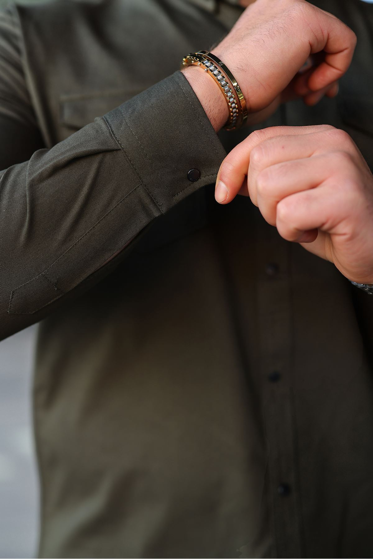 masso moda  Slim Fit Jeans - Kot Erkek Gömlek Günlük Kullanıma Uygun - Görsel 7