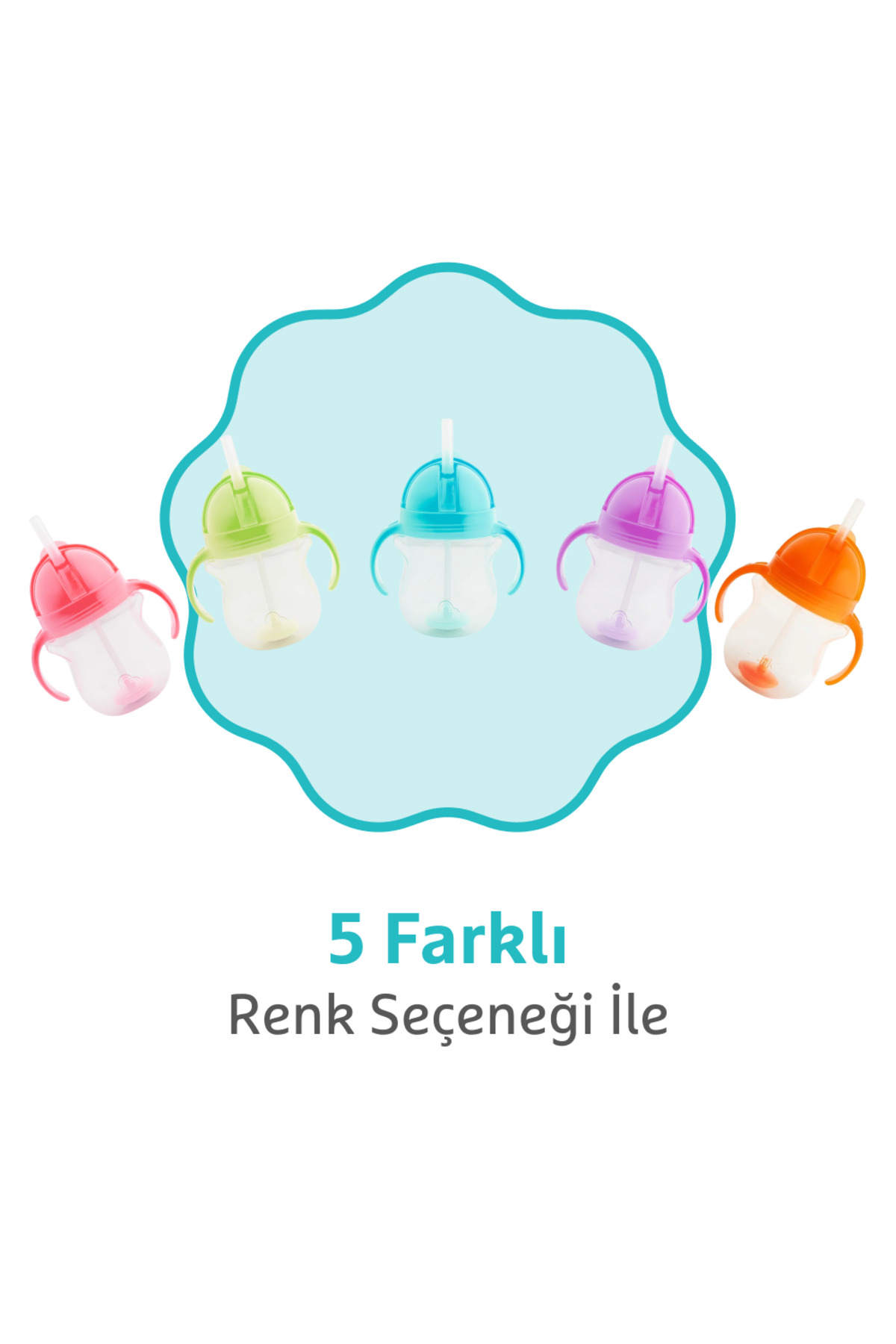 Munchkin Tıklama Kilitli Uçlu Pipetli Alıştırma Bardağı, 6ay , 207ml, Mavi, 1 Adet fotoğrafı 7 (önizleme)