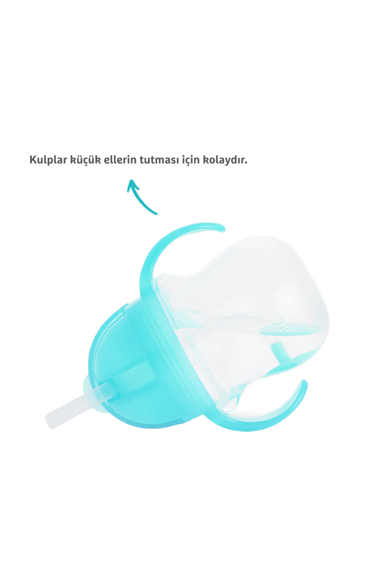 Munchkin Tıklama Kilitli Uçlu Pipetli Alıştırma Bardağı, 6ay , 207ml, Mavi, 1 Adet fotoğrafı 3 (önizleme)