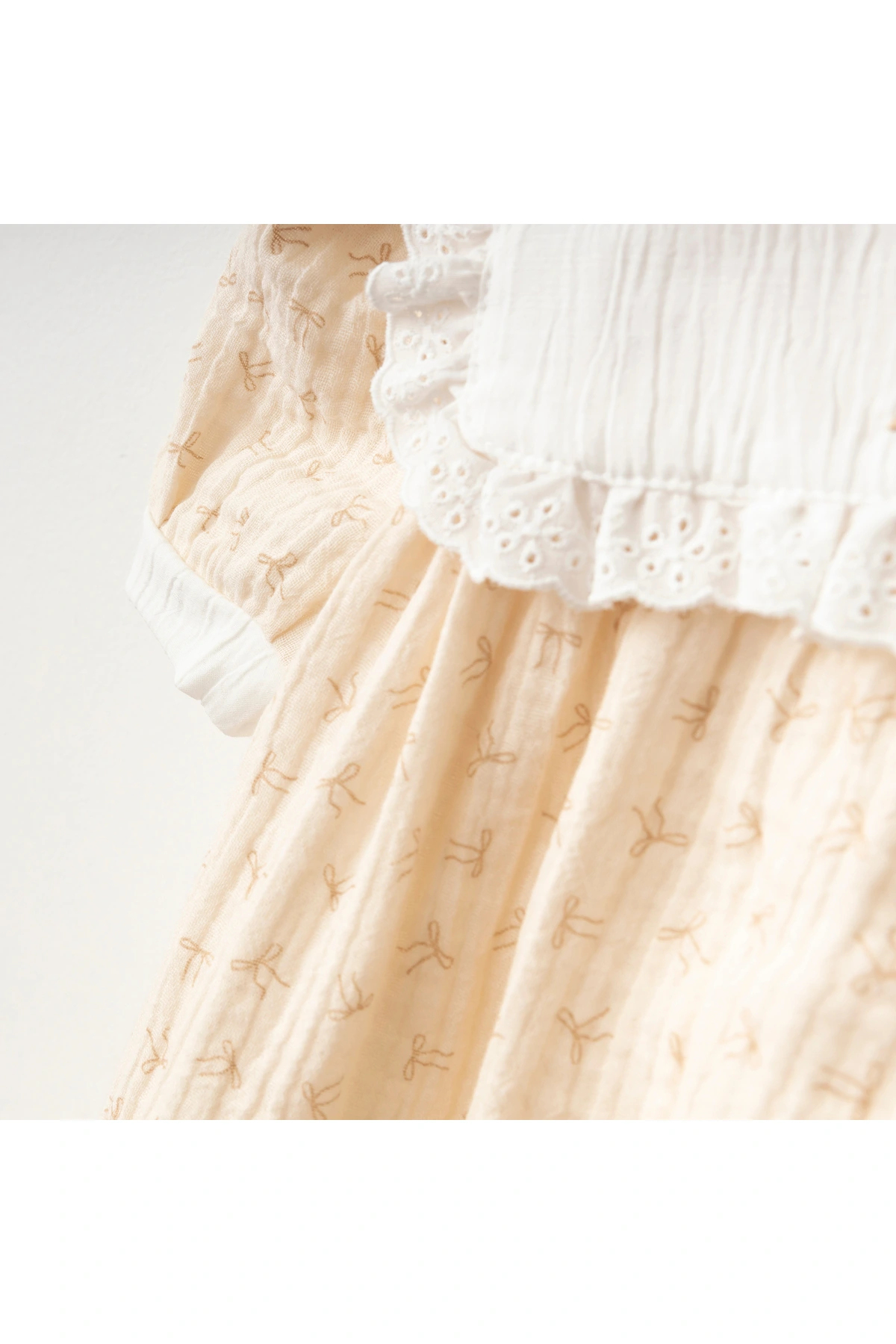 Lumia Baby Fiyonk Desenli Kız Bebe Elbise fotoğrafı 3 (önizleme)