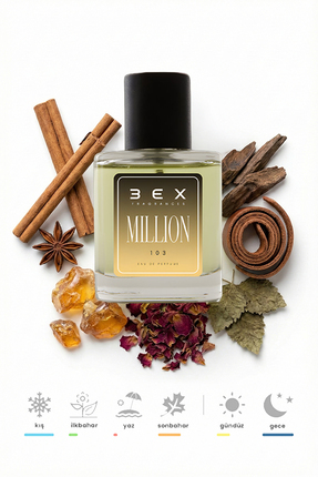 3ex 103 - Million 50 ml Erkek Parfümü One Size
