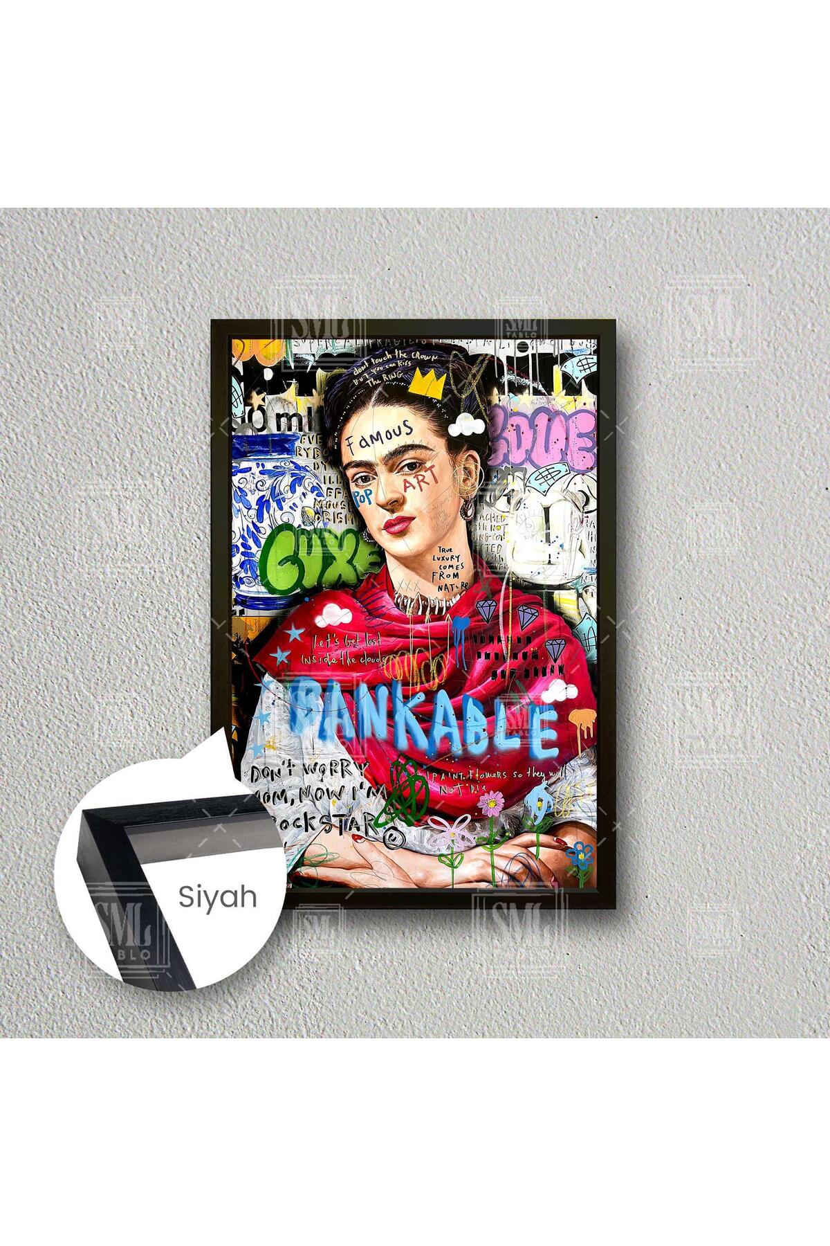 Graffiti Street Art Street Art Vertical Canvas Painting with Famous Painter Frames