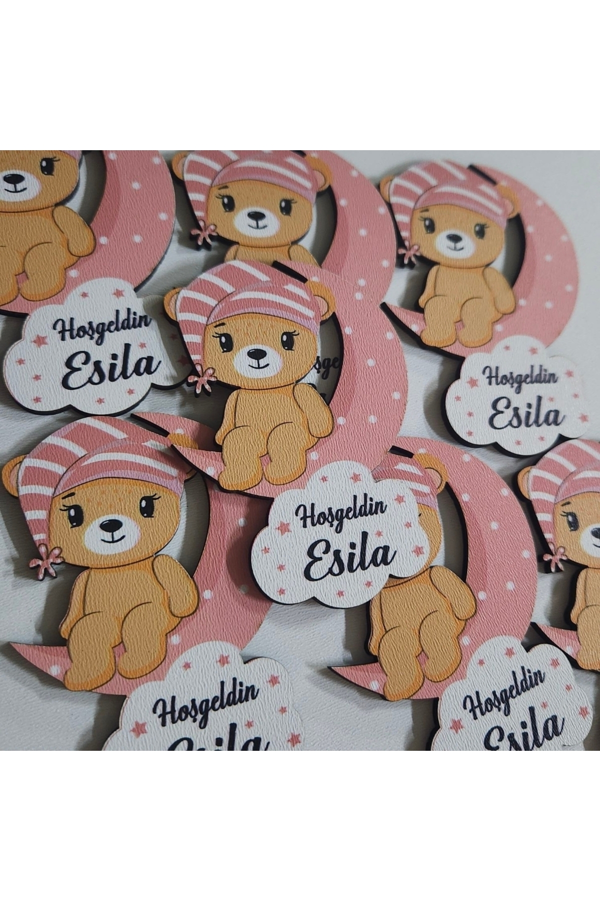 fırsatlar diyarı Hoşgeldin Bebek Doğum Günü 1 Yaş - 2 Yaş Hediyelik Hatıra Magnet Ayıcık - 25 ADET fotoğrafı 2 (önizleme)