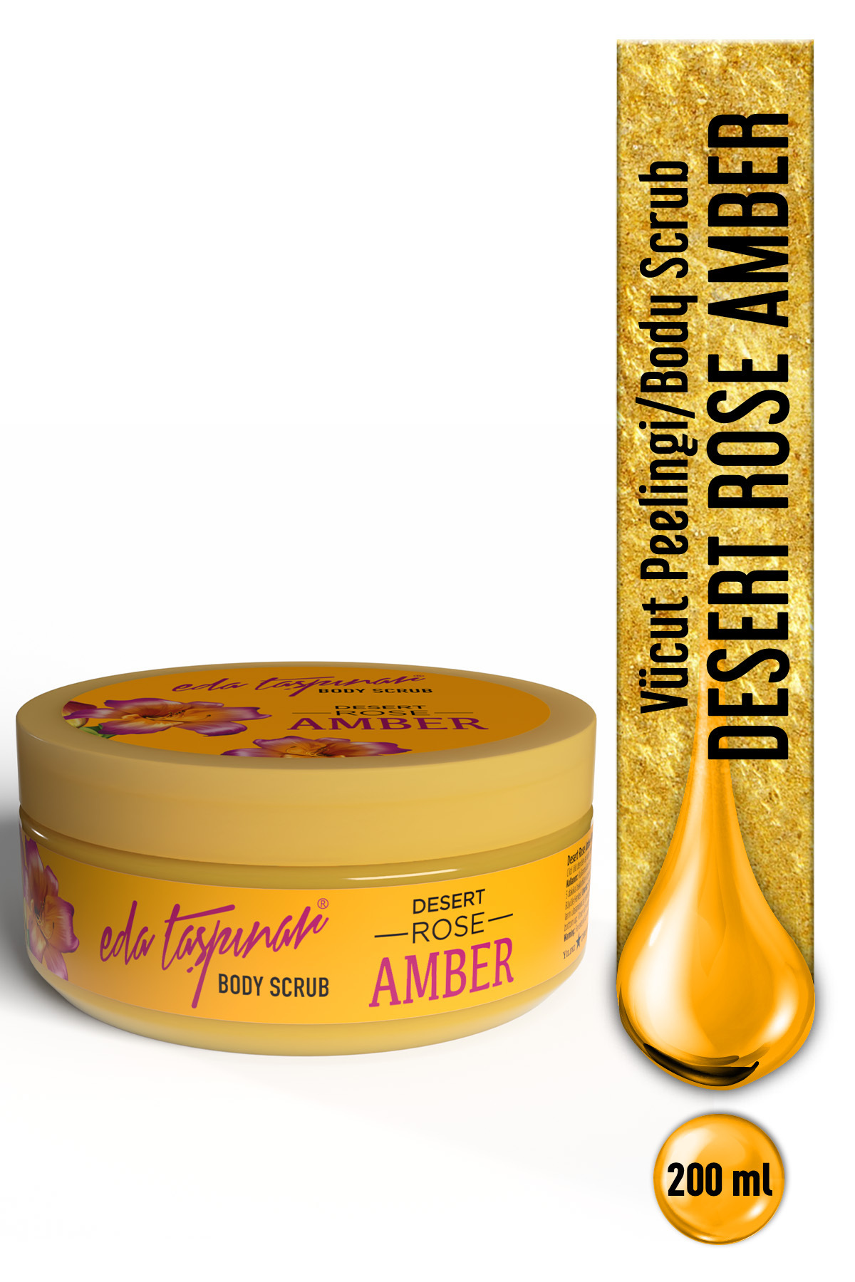 Eda Taşpınar Desert Rose Amber Vücut Peelingi – Pürüzsüz Cilt & Kalıcı Koku 300 gr — TYC5LLO3AN169443270410886