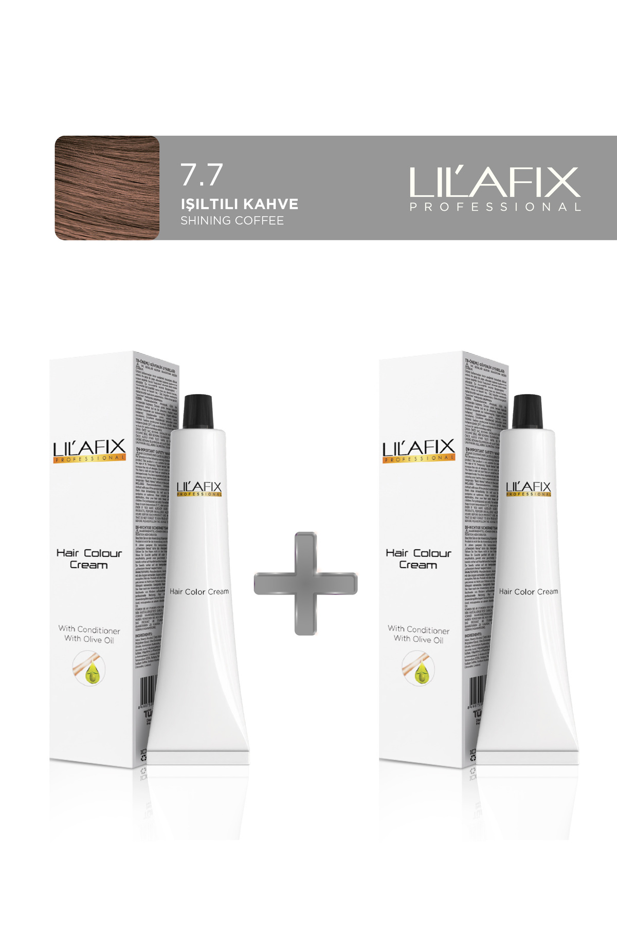 Lilafix 2'li Tüp Saç Boyası 60 ml 7.7 Işıltılı Kahve — سفید 152.02M.024