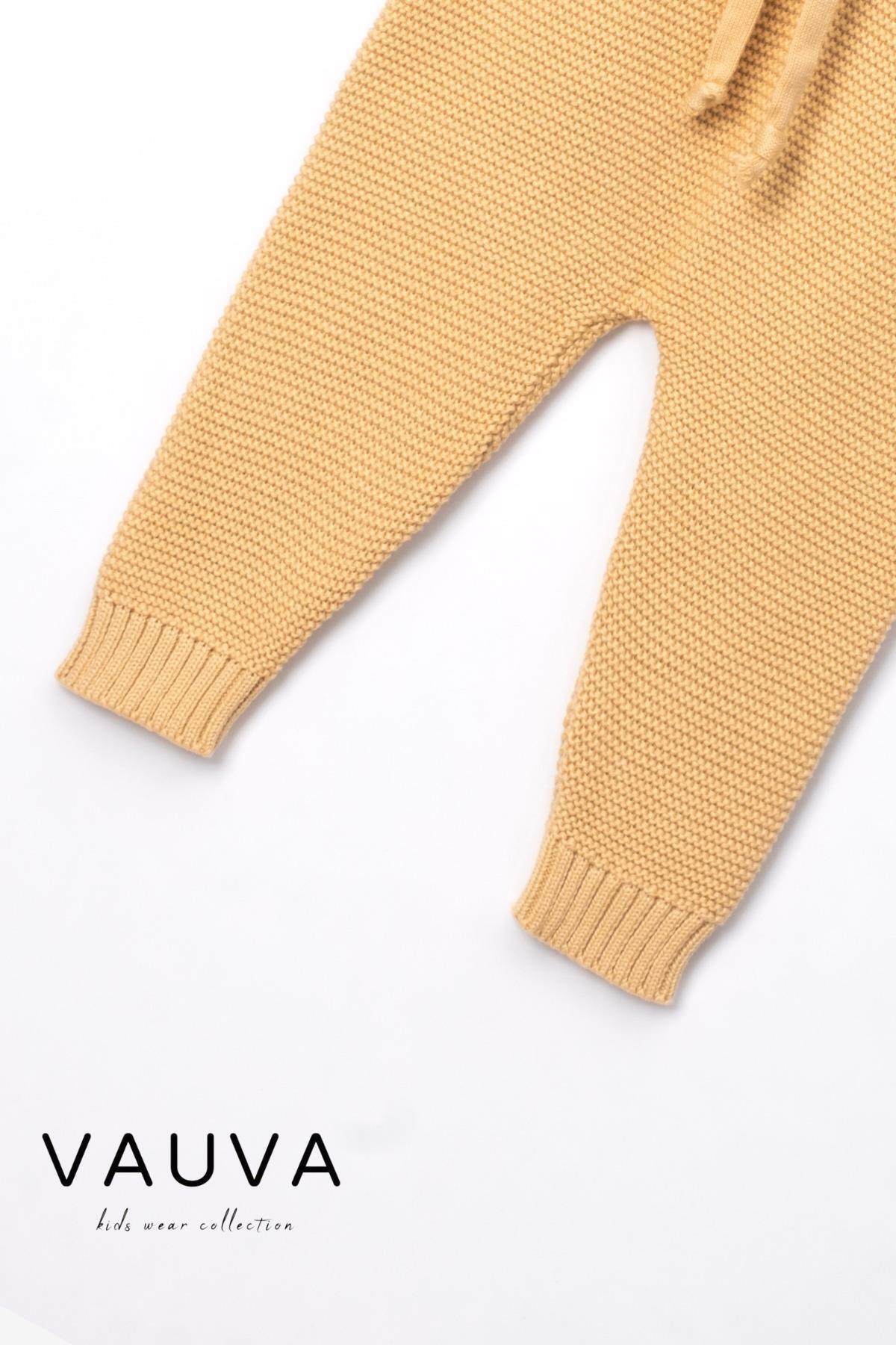 Vauva Kız Erkek Bebek Çocuk Triko İkili Takım Mevsimlik Uzun Kollu Örme Takım fotoğrafı 6 (önizleme)