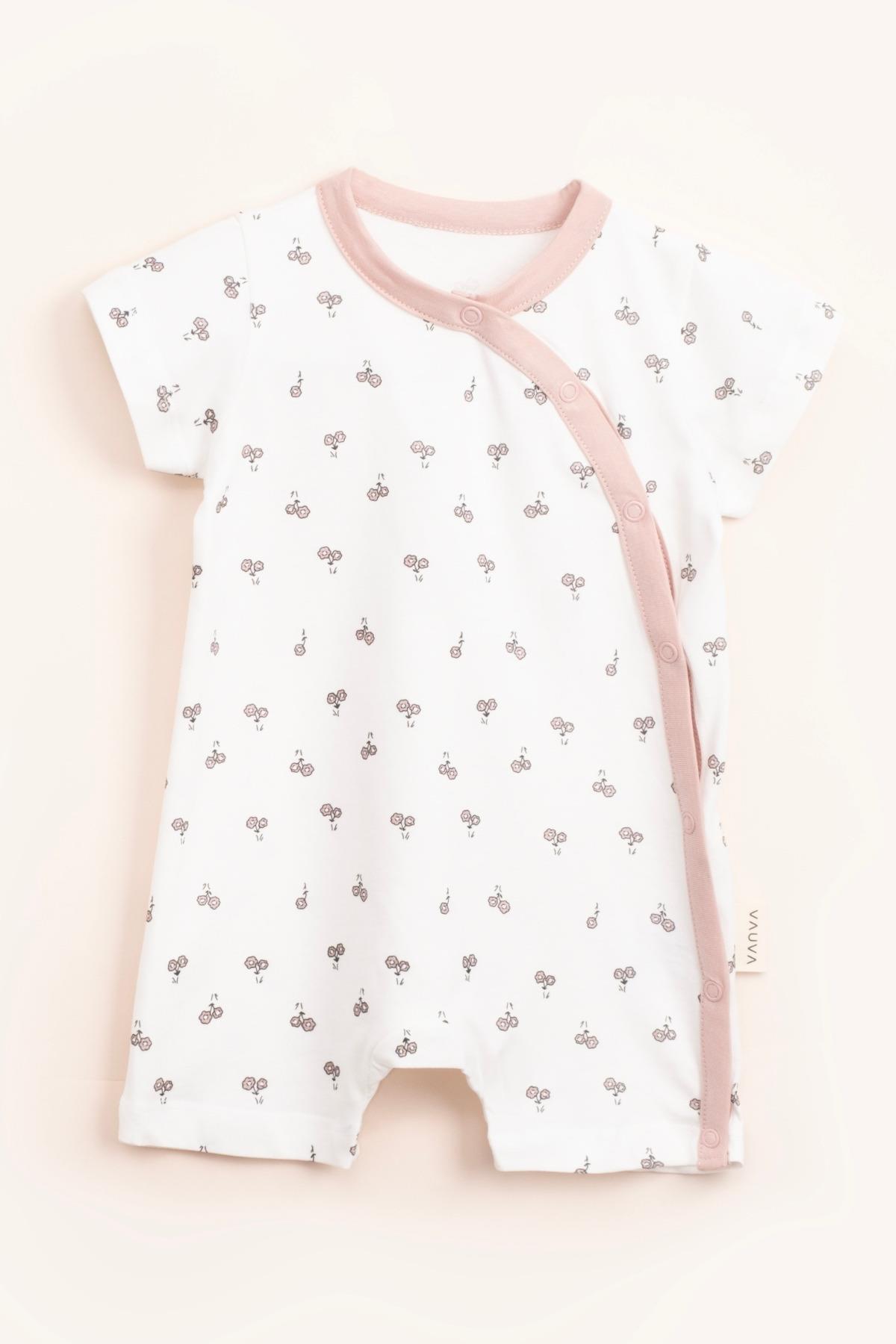 Vauva 2’li Çıtçıtlı Tulum Baskılı Nakışlı Bebek Çocuk Yazlık Tulum fotoğrafı 2 (önizleme)