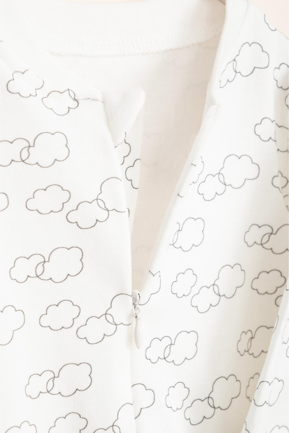 Vauva Bebek Çocuk Kız Erkek Baskılı Tulum Mevsimlik Uzun Kollu Lastikli Tulum fotoğrafı 4 (önizleme)