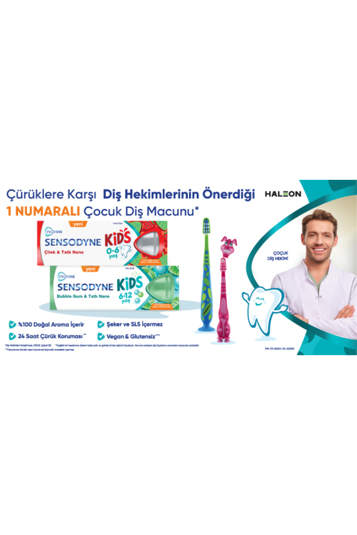 Sensodyne Promine 6 Yaş ve Üzeri Çocuklar için Özel Karakterli Diş Fırçası Yumuşak fotoğrafı 3 (önizleme)