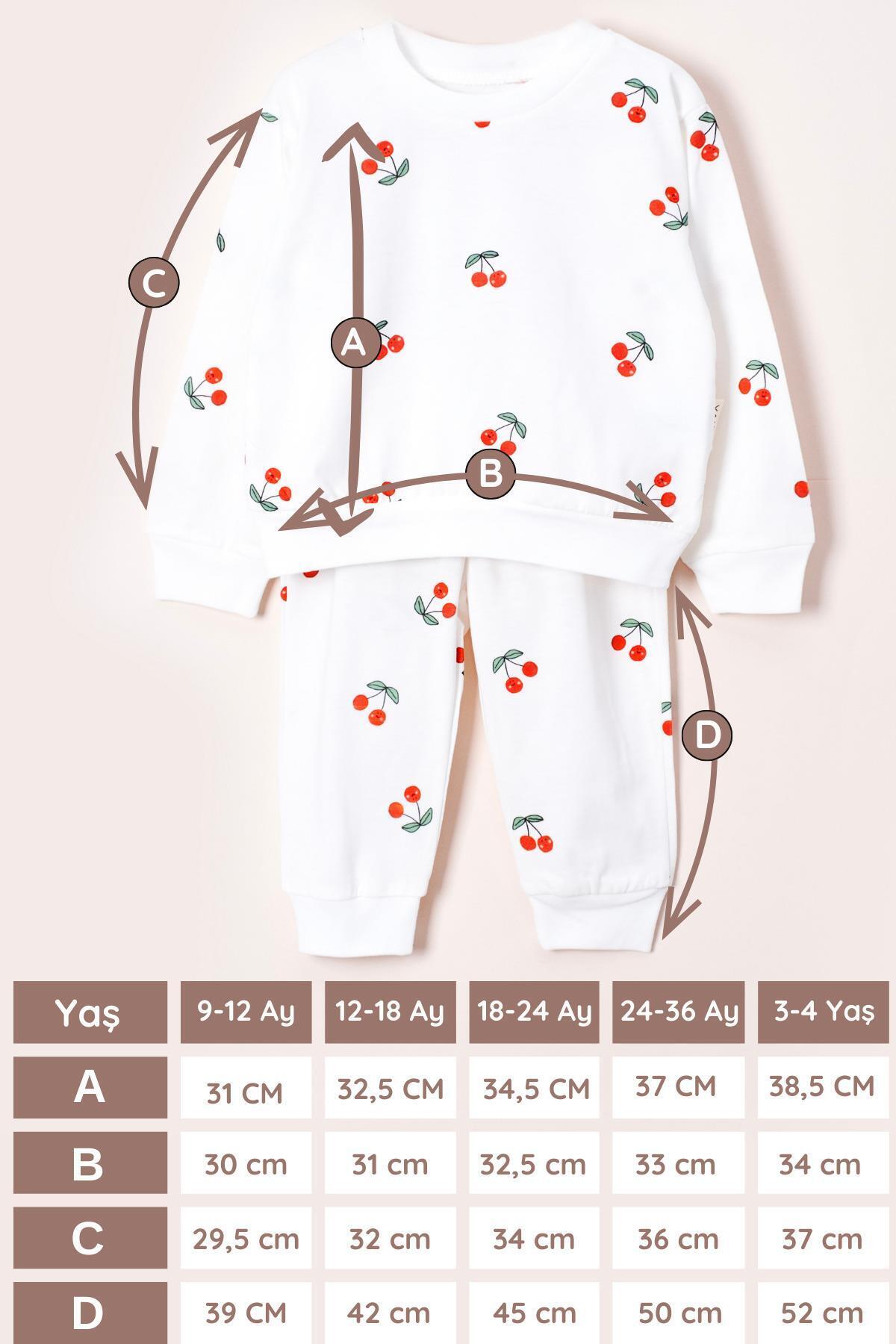 Vauva Pijama Takımı Uzun Kollu Baskılı Kız Erkek Bebek Çocuk Pijama Takımı fotoğrafı 6 (önizleme)