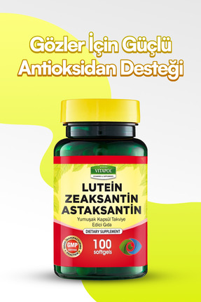 Vitapol Lutein Zeaksantin Astaksantin Koenzim Q10 Ve Vitamin Kompleksi – 100 ...