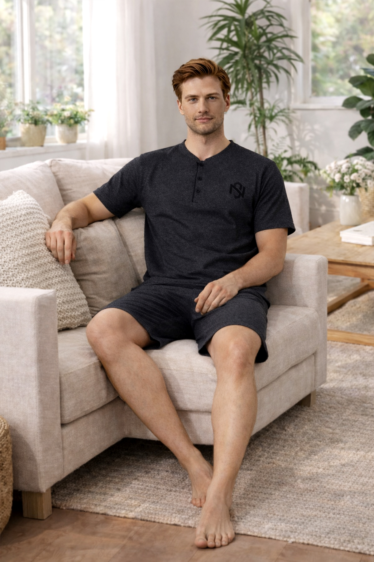 Nisanca  3 Parça Erkek Pamuk Pijama Takımı- Babalar Günü Hediyesi - Görsel 7