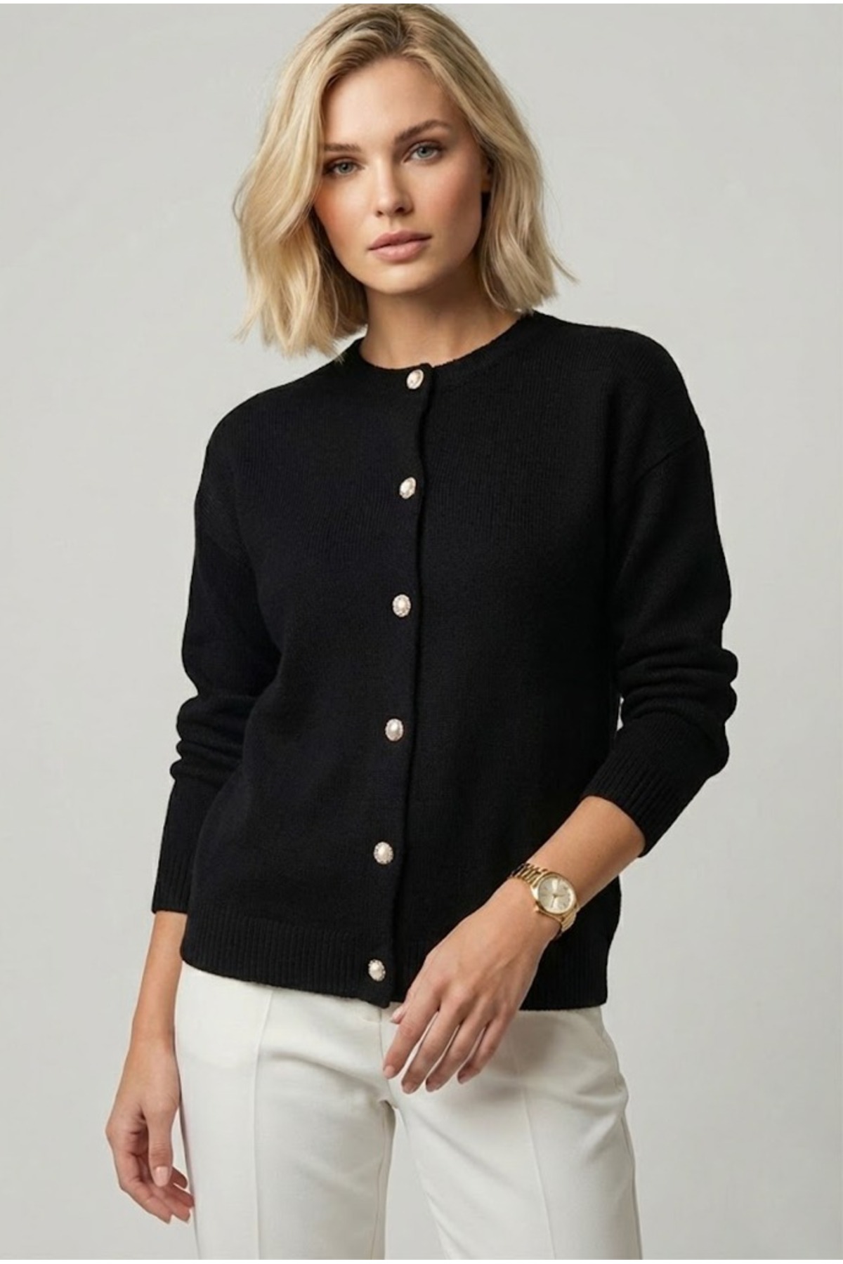 Modayase  Kadın Triko Hırka - Görsel 4