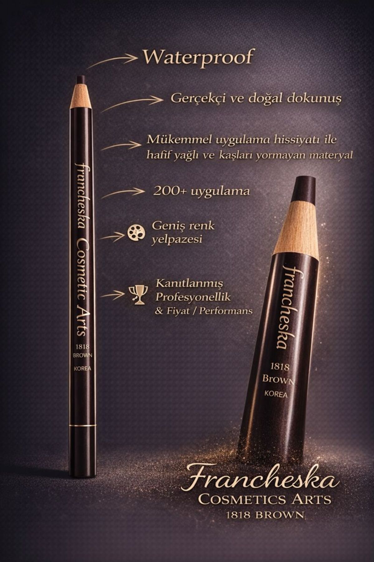 Microblading Ipli Kaş Tasarım Işaretleme Kalemi — قهوه‌ای klcmkyjkalem099 — تصویر 4 از 9