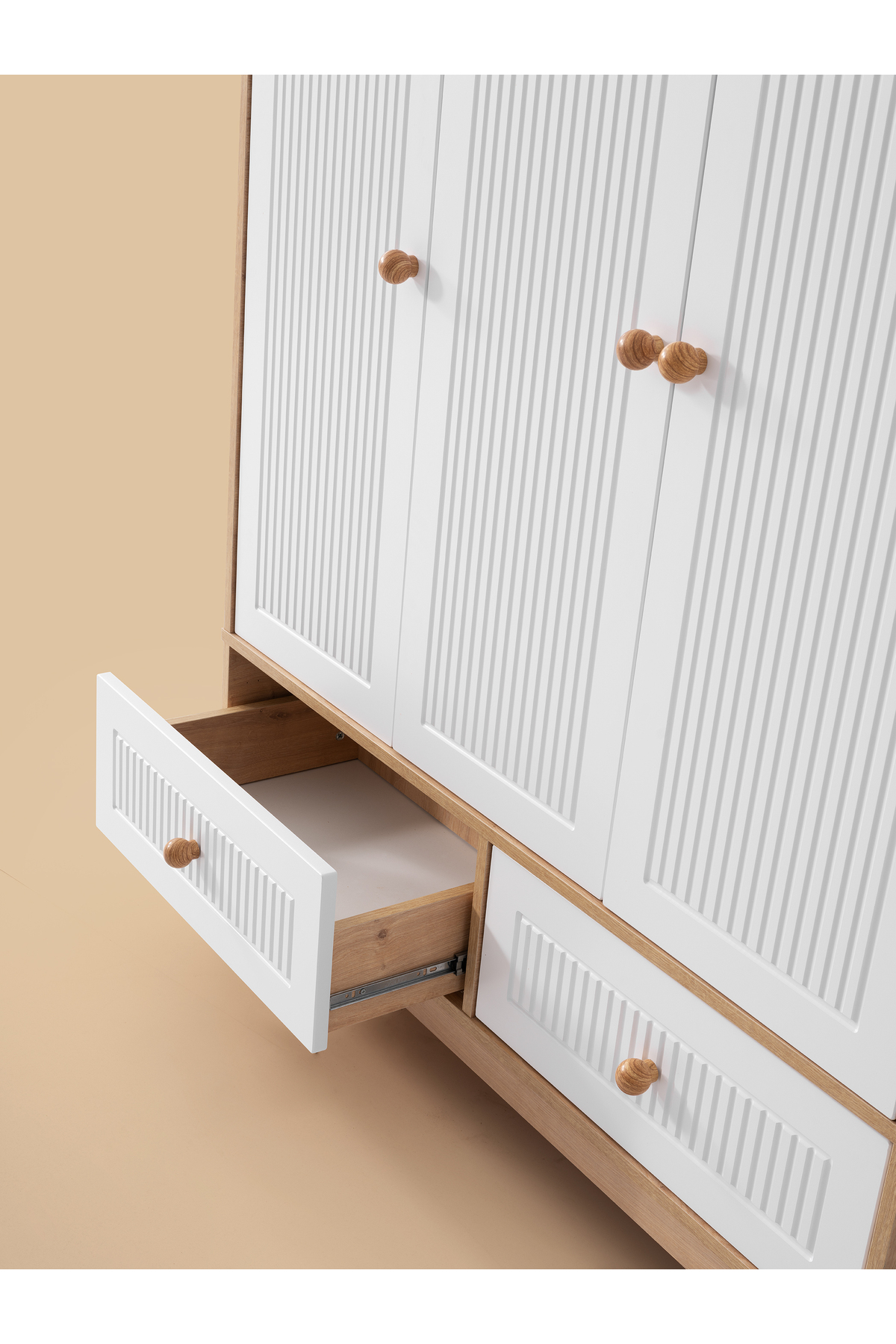 Cozibo Strada 3 Kapılı Dolap, Bebek ve Genç Odası Dolap fotoğrafı 3 (önizleme)