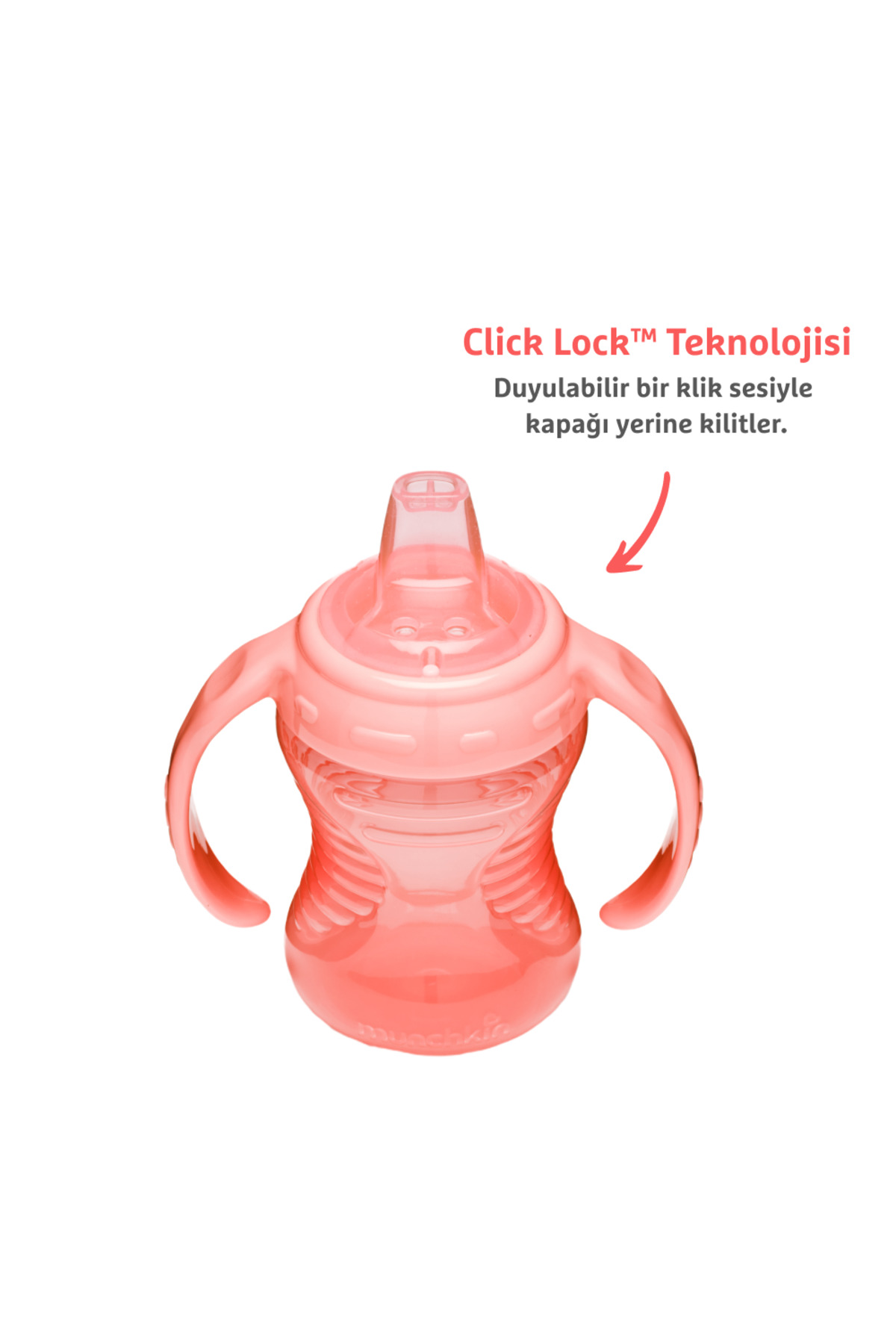 Munchkin Might Alıştırma Bardağı, 237ml,6ay+1 Adet ,PEMBE fotoğrafı 3 (önizleme)