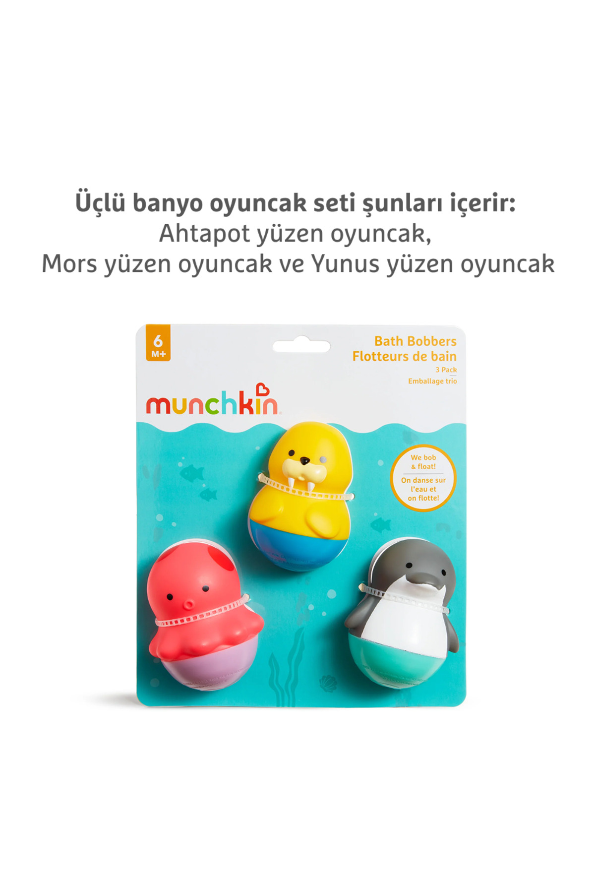 Munchkin Yüzen Banyo Oyuncakları 3lü Set 6ay+ fotoğrafı 5 (önizleme)