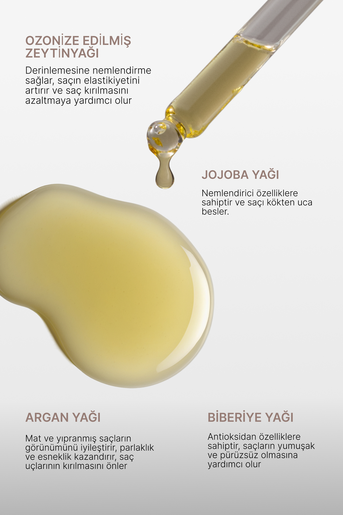 سرم روغنی مراقبت از مو (روغن زیتون اوزونیزه) — LNJ05186 — تصویر 3 از 5