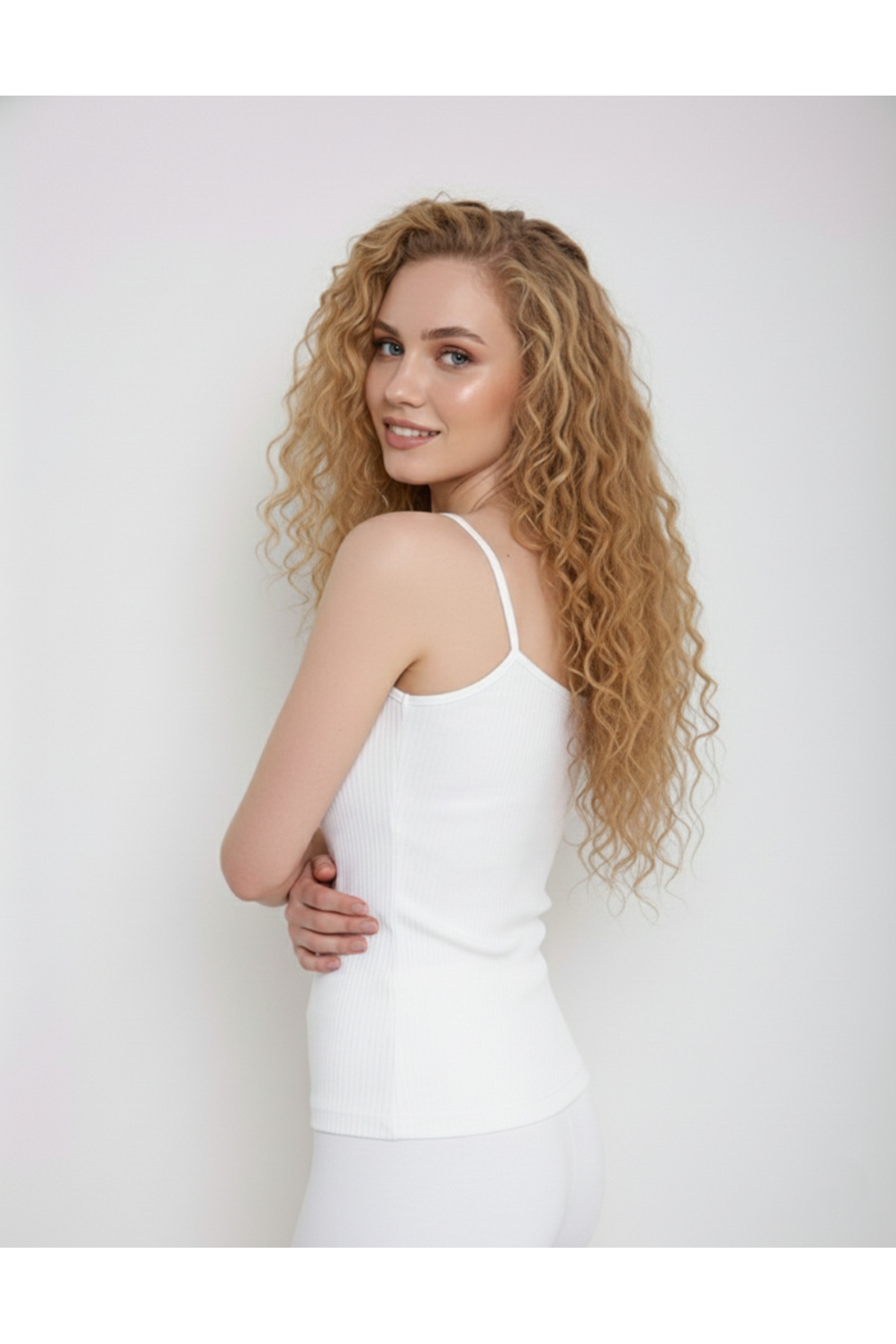 MrrMajestic  Fitilli 6 Lı Paket Kadın Atlet % 100 Pamuk ( Mix ) - Görsel 3