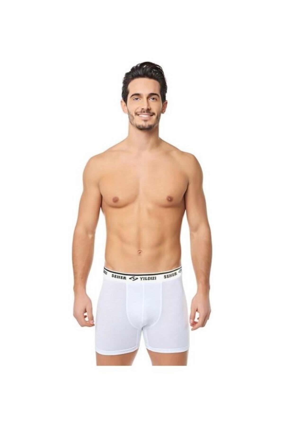 6-Pack Men's Lycra Boxer White