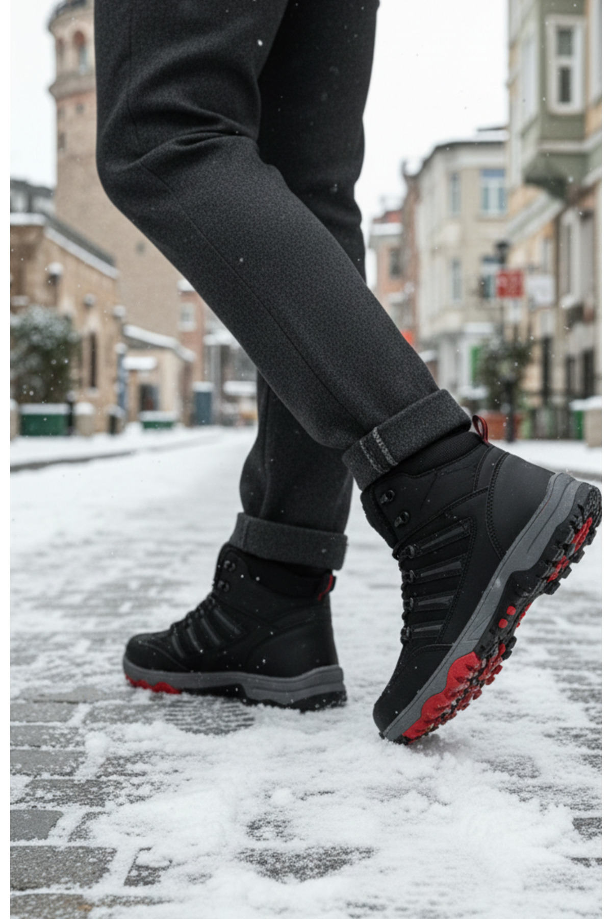 AhsenGiyim Erkek Rahat Günlük Kışlık Bot