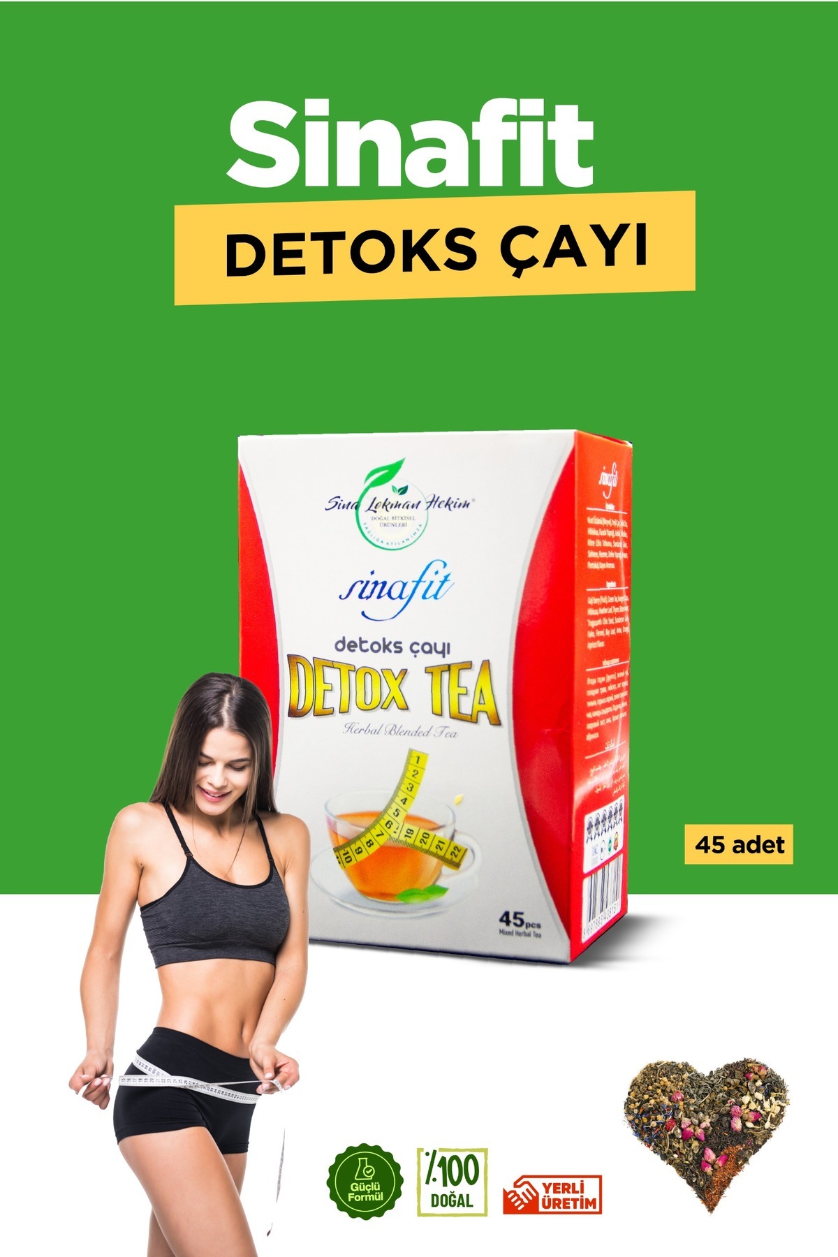 SİNA LOKMAN HEKİM Sina Fit Detoks Çay 45 Adet - Fiyatı, Yorumları