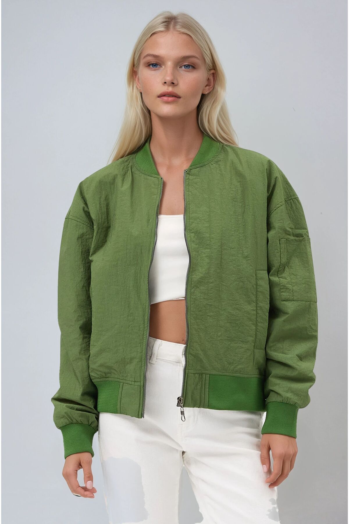 Michonne Bomber Jacket with Rib 7059-08