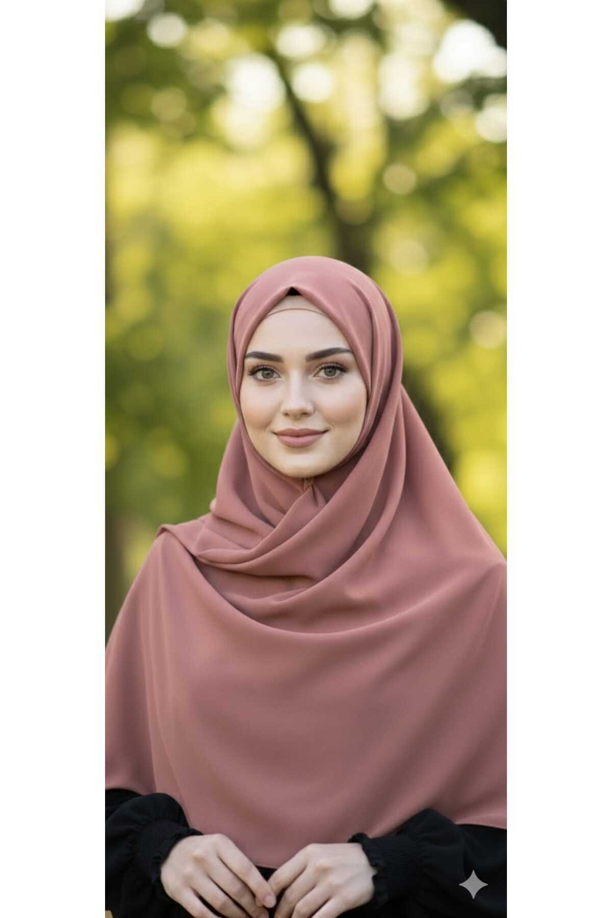 Hijab Medina Silk Scarf 120x120 Nude