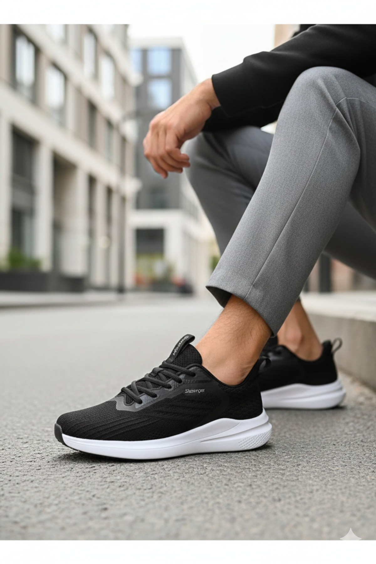 کفش ورزشی مردانه ونونا سری پریمیوم SA13RE050-500 مشکی اسلازنگر کفش پیاده روی Slazenger