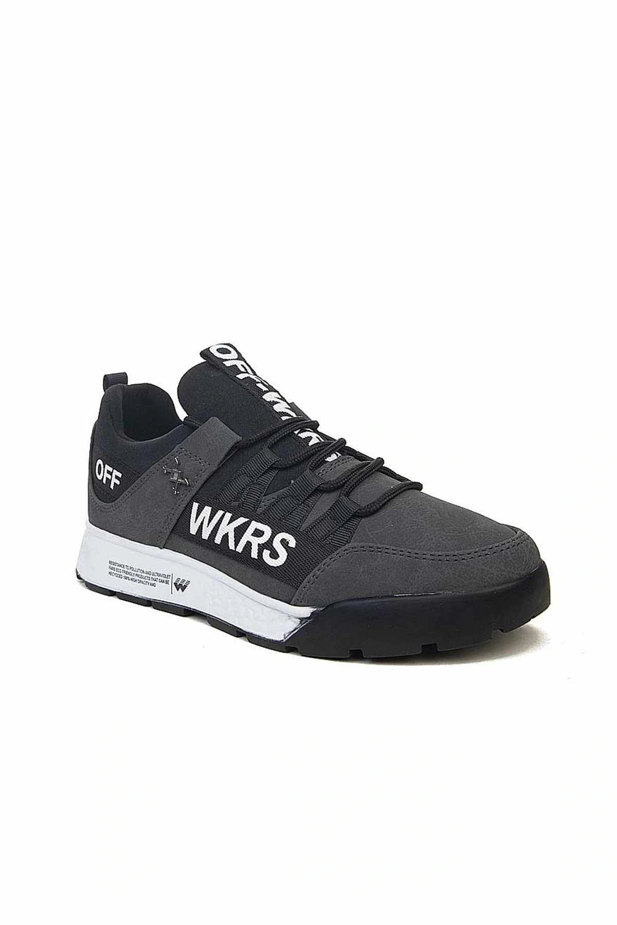 Wickers 0 کفش ورزشی مردانه Waiter Grey Wkrs 2300 — خاکستری P1547S3591