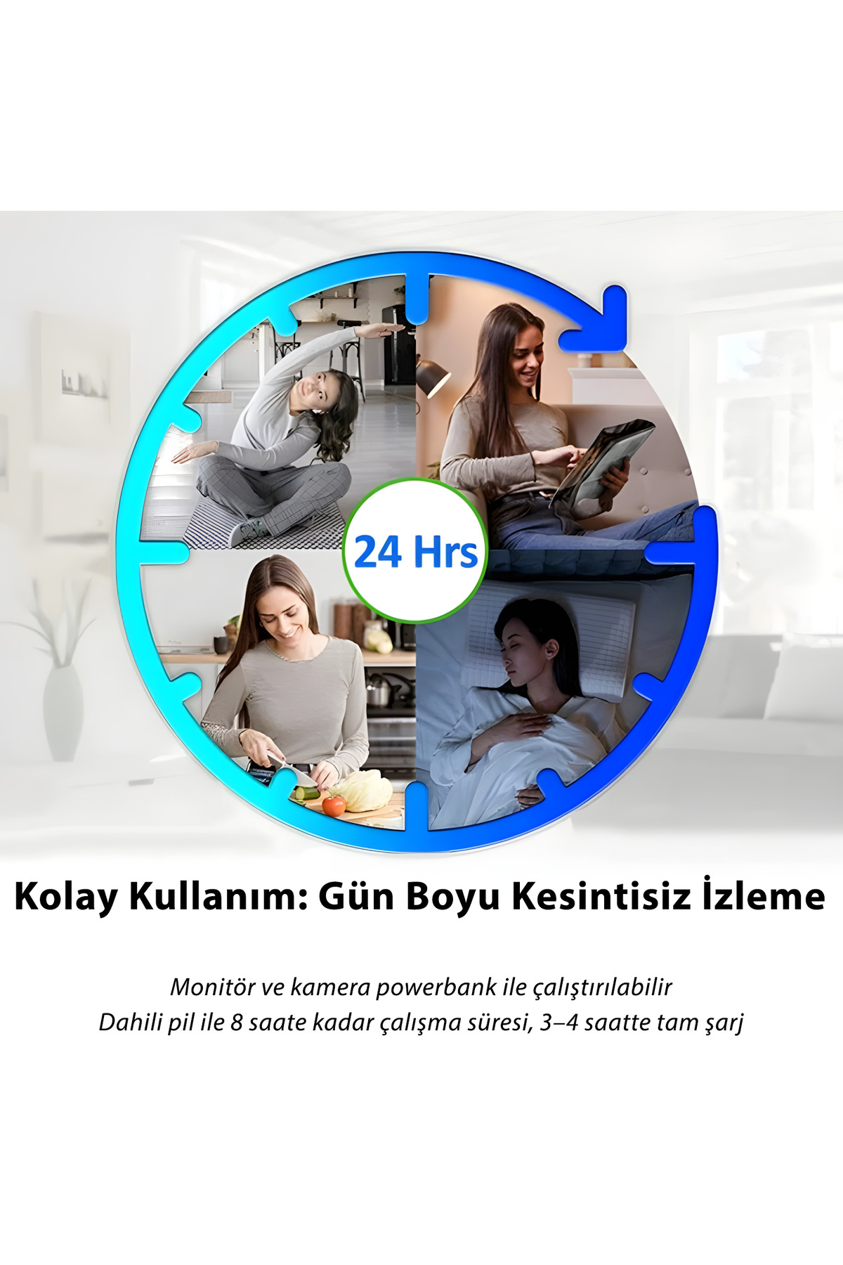 Cepini 218 Akıllı Bebek Kamerası, Bebek Telsizi Gerçek Zamanlı Uzaktan Izleme, Gece Görüş Fonksiyonu fotoğrafı 4 (önizleme)