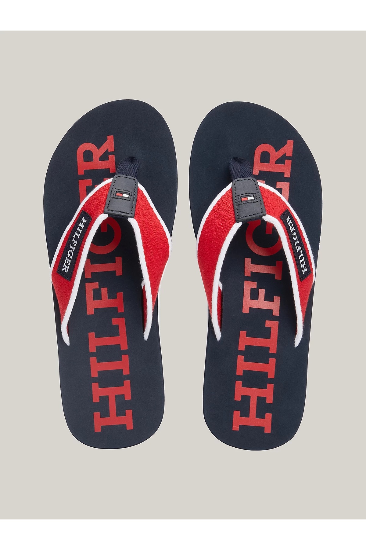 تامی هیلفیگر دمپایی ساحلی مردانه سرمه‌ای - قرمز PATCH HILFIGER BEACH