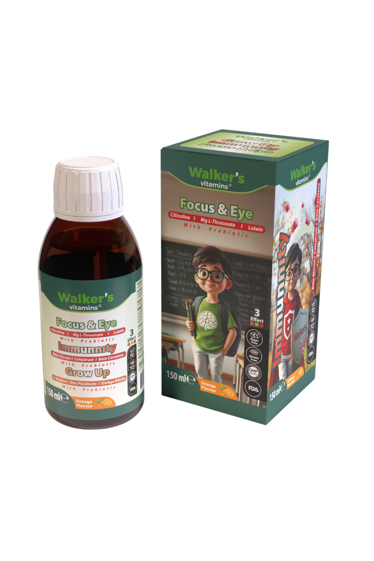Walkers Focus Eye Kids Şurup ( Sitikolin, Lutein , Beta Glukan)