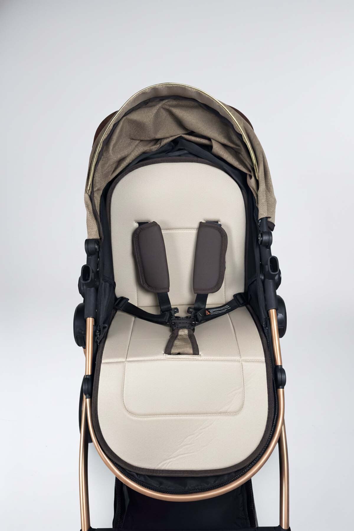 Baby Home 1010 Qool Çift Yönlü 6 In 1 Travel Sistem Bebek Arabası fotoğrafı 5 (önizleme)